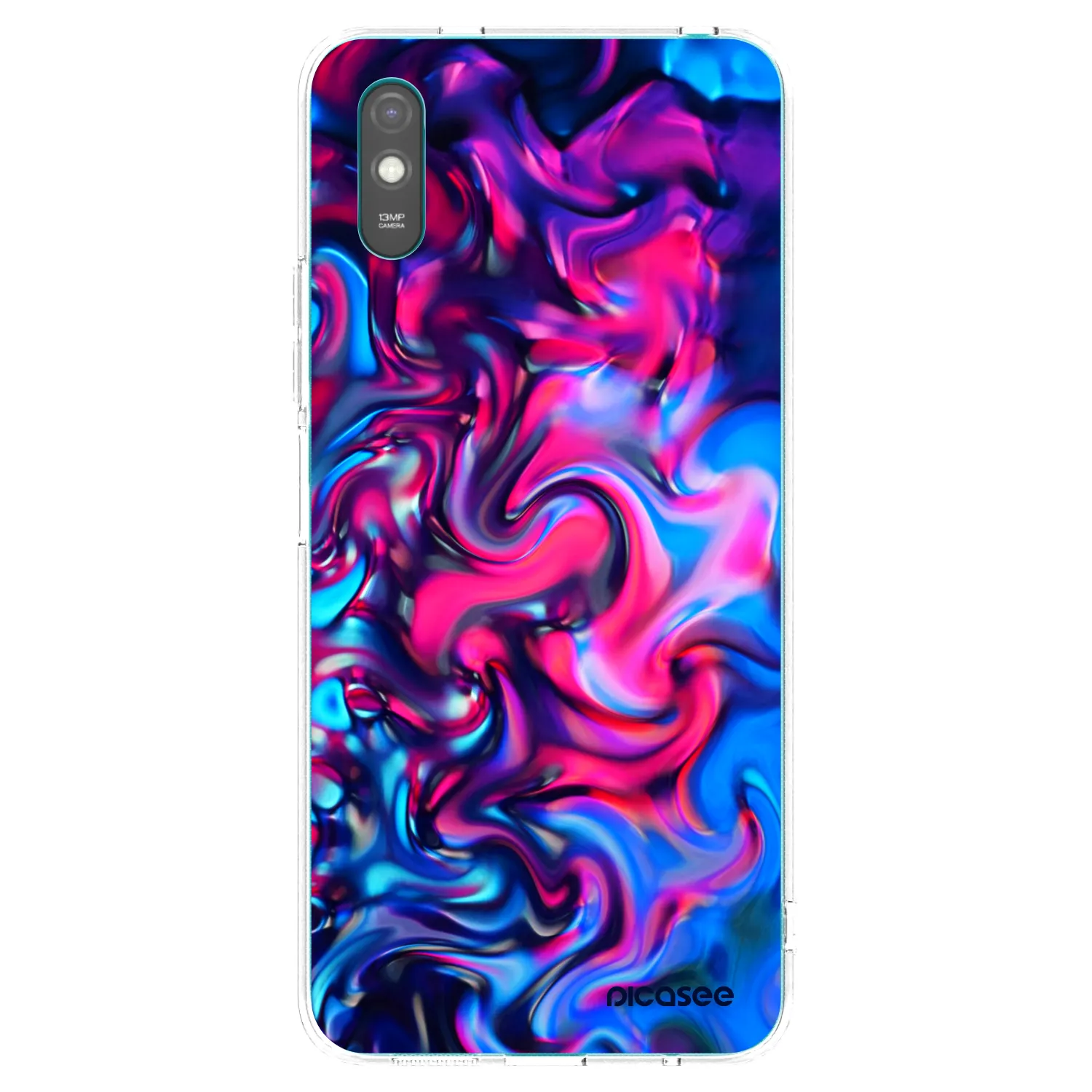 Picasee silikonowe przeźroczyste etui na Xiaomi Redmi 9AT - Redlight