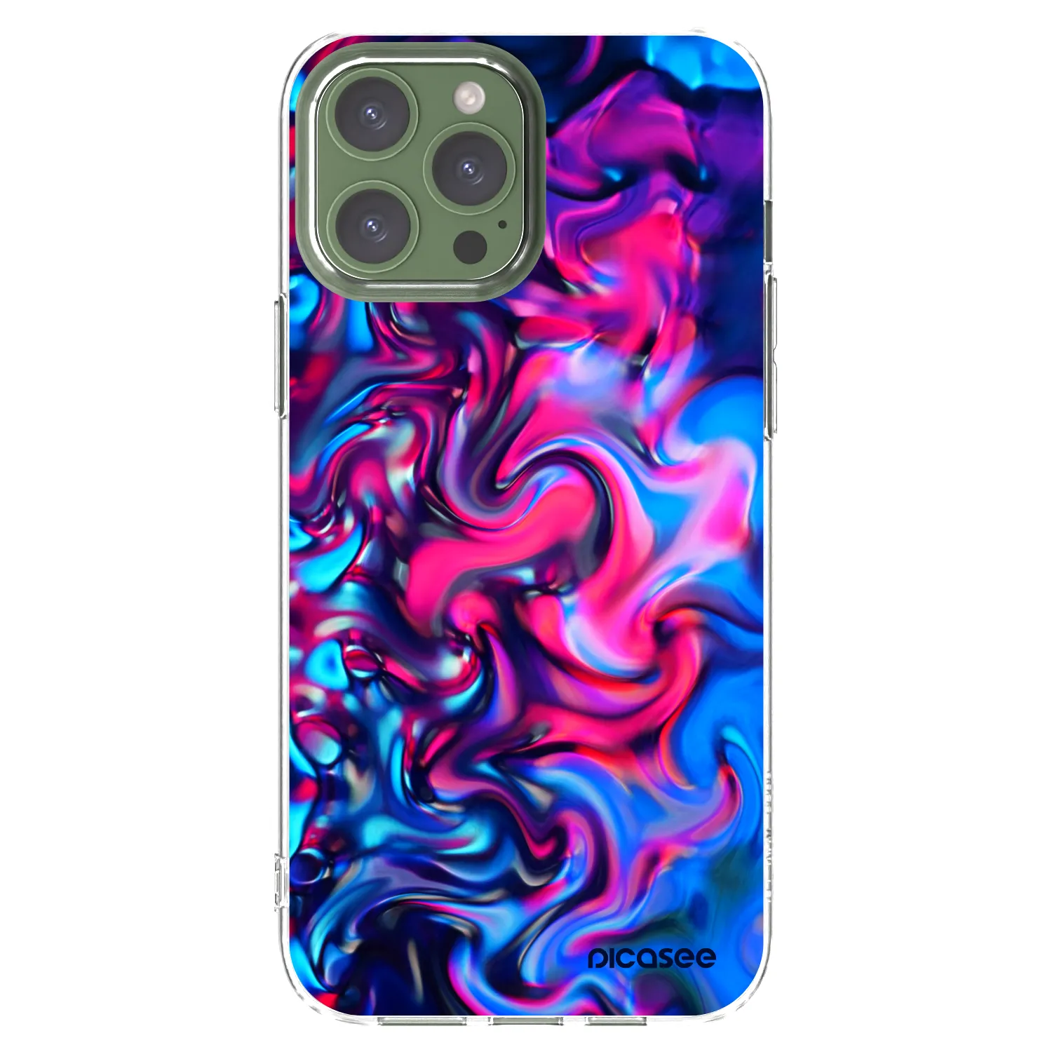 Picasee silikonowe przeźroczyste etui na Apple iPhone 13 Pro Max - Redlight