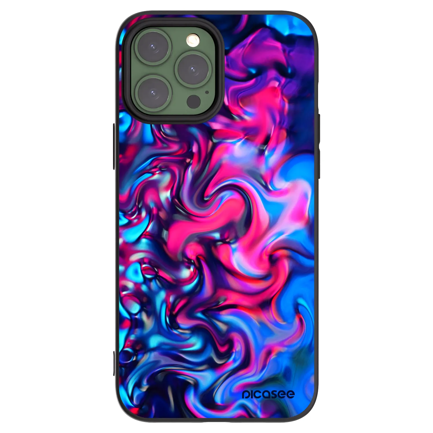 Picasee silikonowe czarne etui na Apple iPhone 13 Pro Max - Redlight