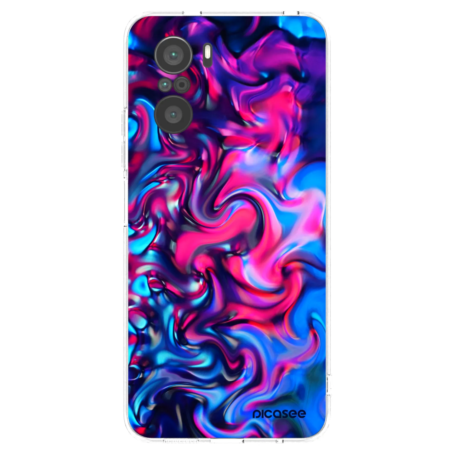 Picasee silikonowe przeźroczyste etui na Xiaomi Poco F3 - Redlight