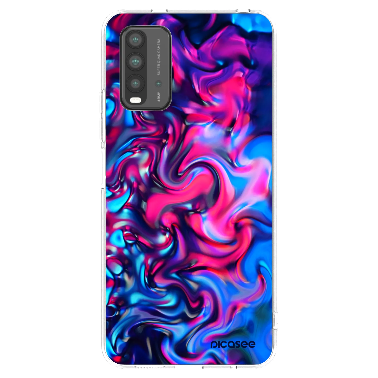 Picasee silikonowe przeźroczyste etui na Xiaomi Redmi 9T - Redlight