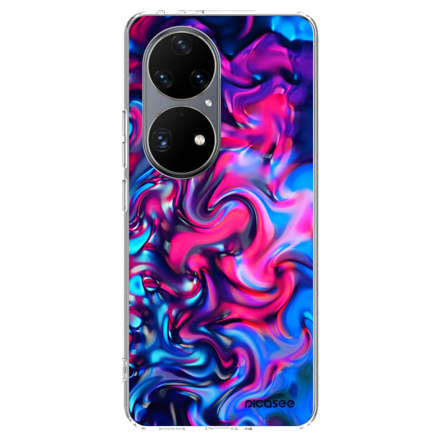 Picasee silikonowe przeźroczyste etui na Huawei P50 - Redlight