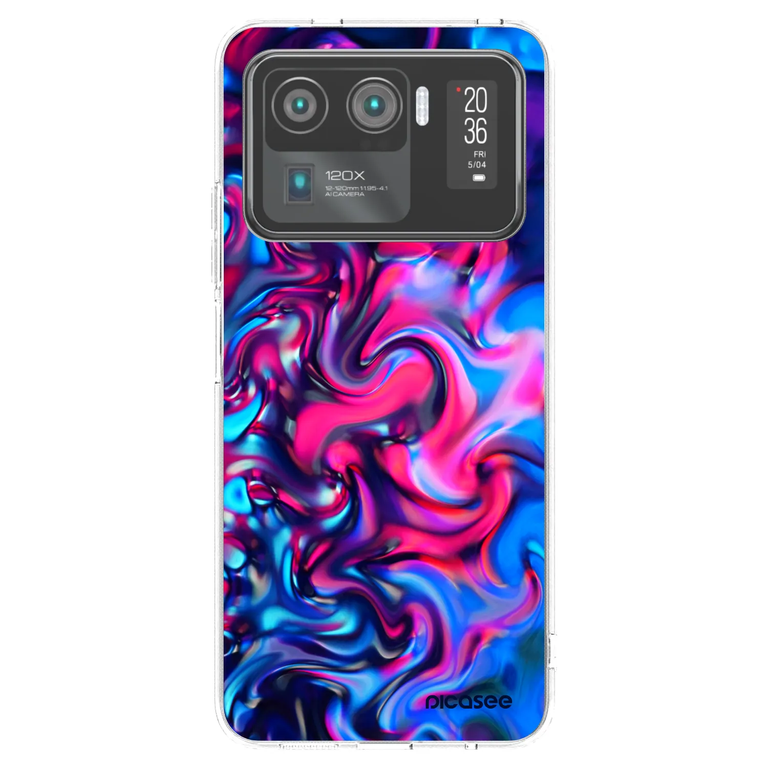 Picasee silikonowe przeźroczyste etui na Xiaomi Mi 11 Ultra - Redlight