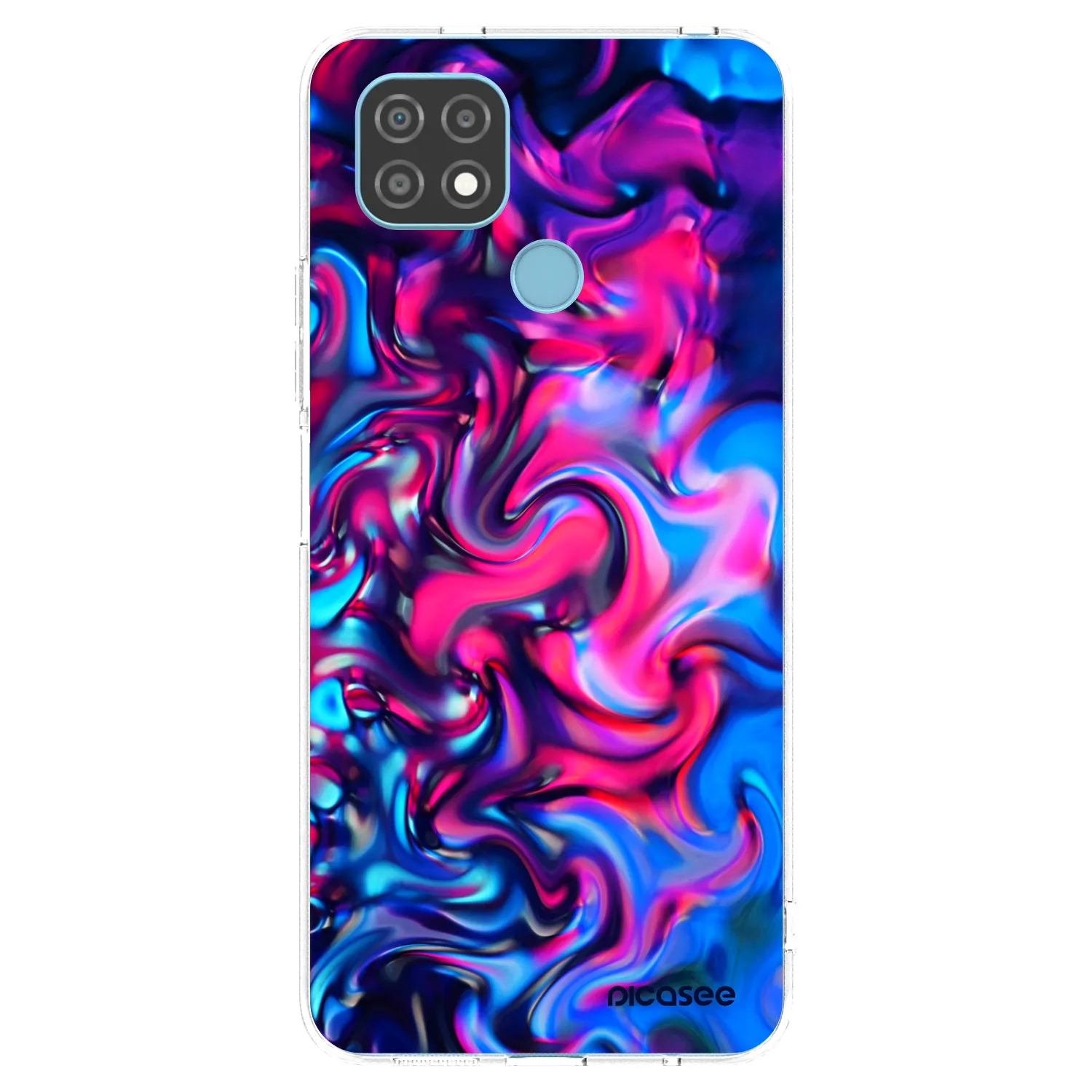 Picasee silikonowe przeźroczyste etui na Realme C21 - Redlight