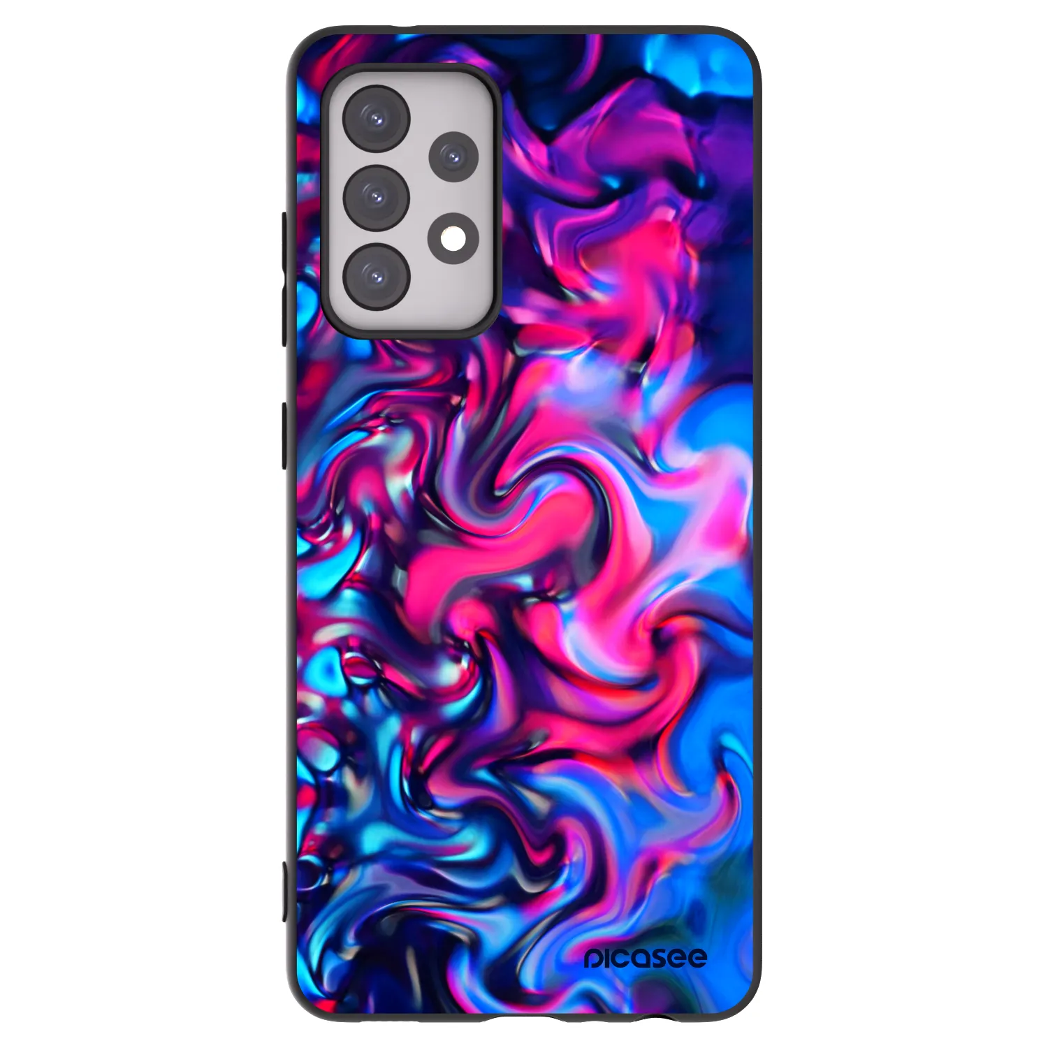 Picasee silikonowe czarne etui na Samsung Galaxy A52s 5G A528B - Redlight