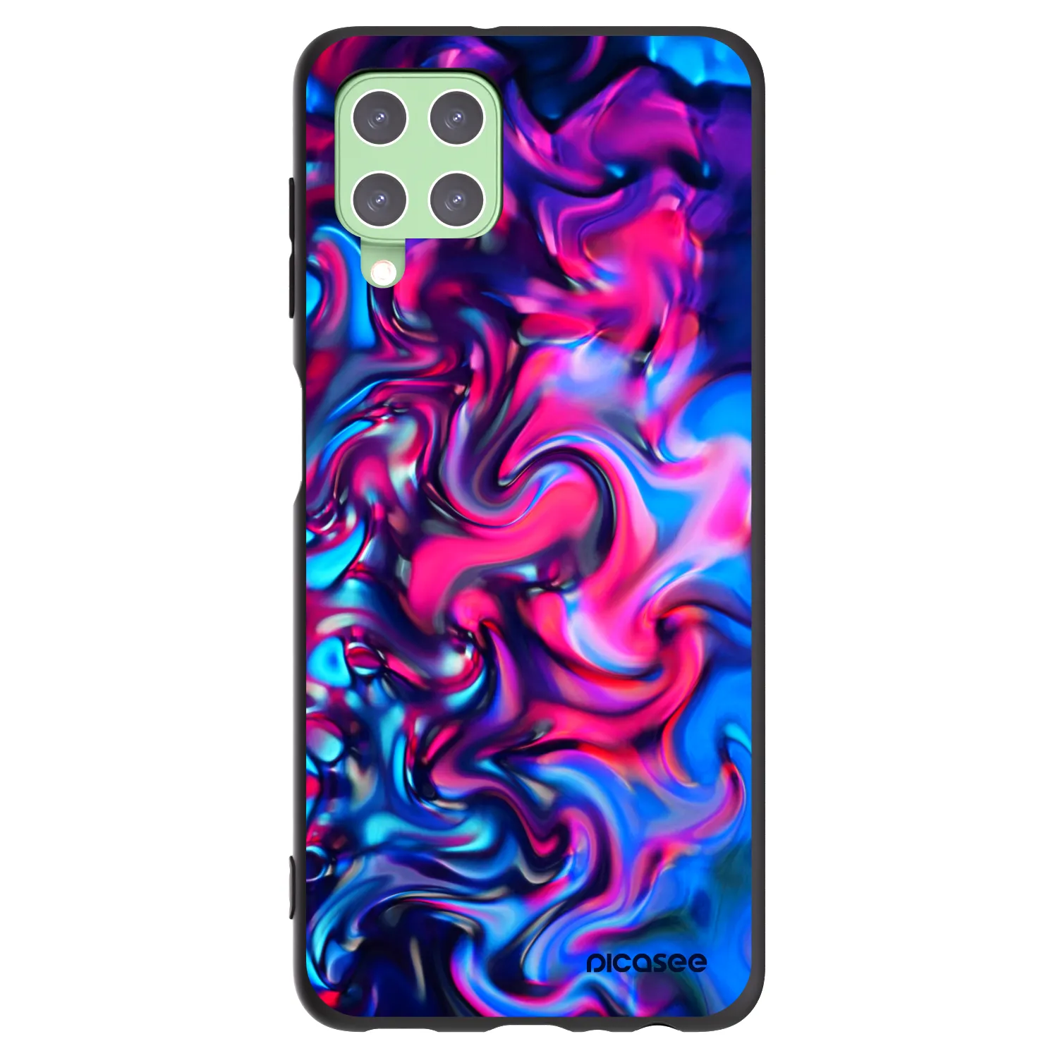 Picasee silikonowe czarne etui na Samsung Galaxy A22 A225F 4G - Redlight