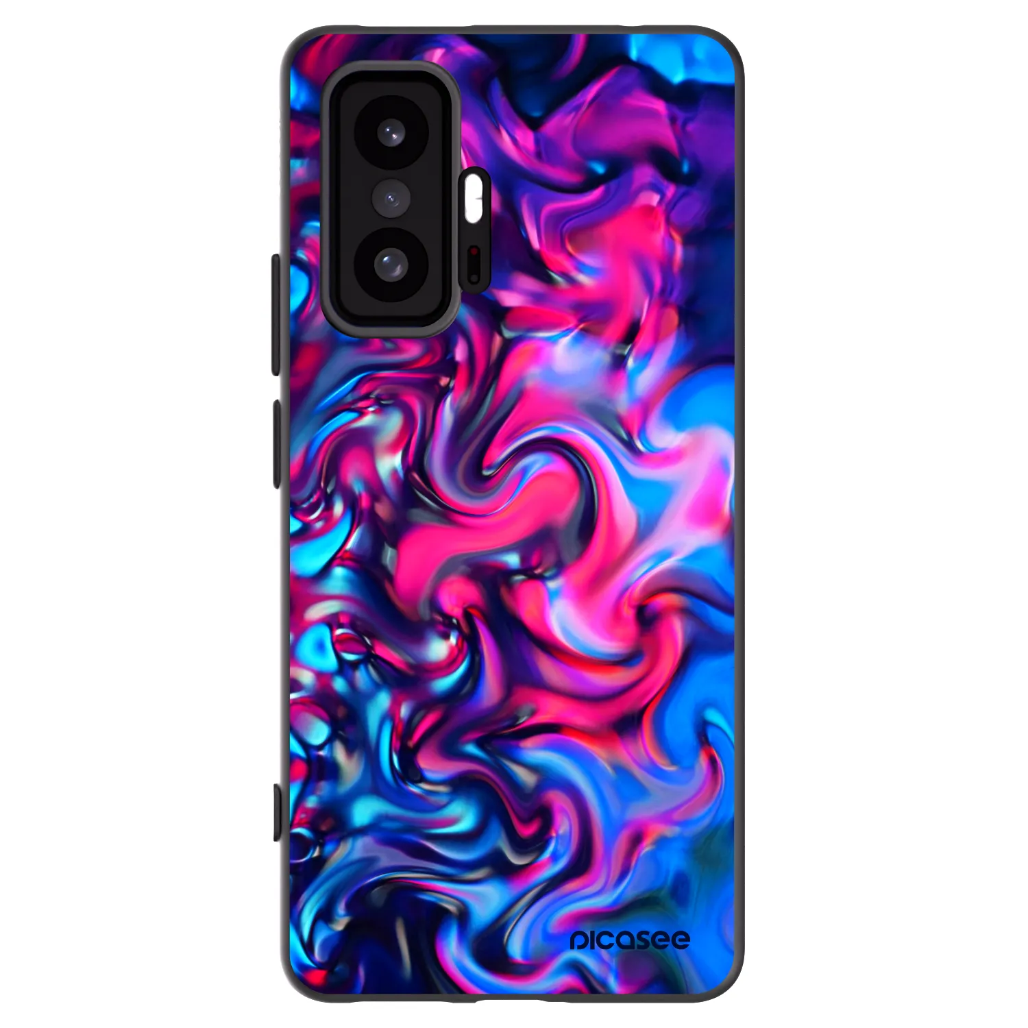 Picasee silikonowe czarne etui na Xiaomi 11T - Redlight