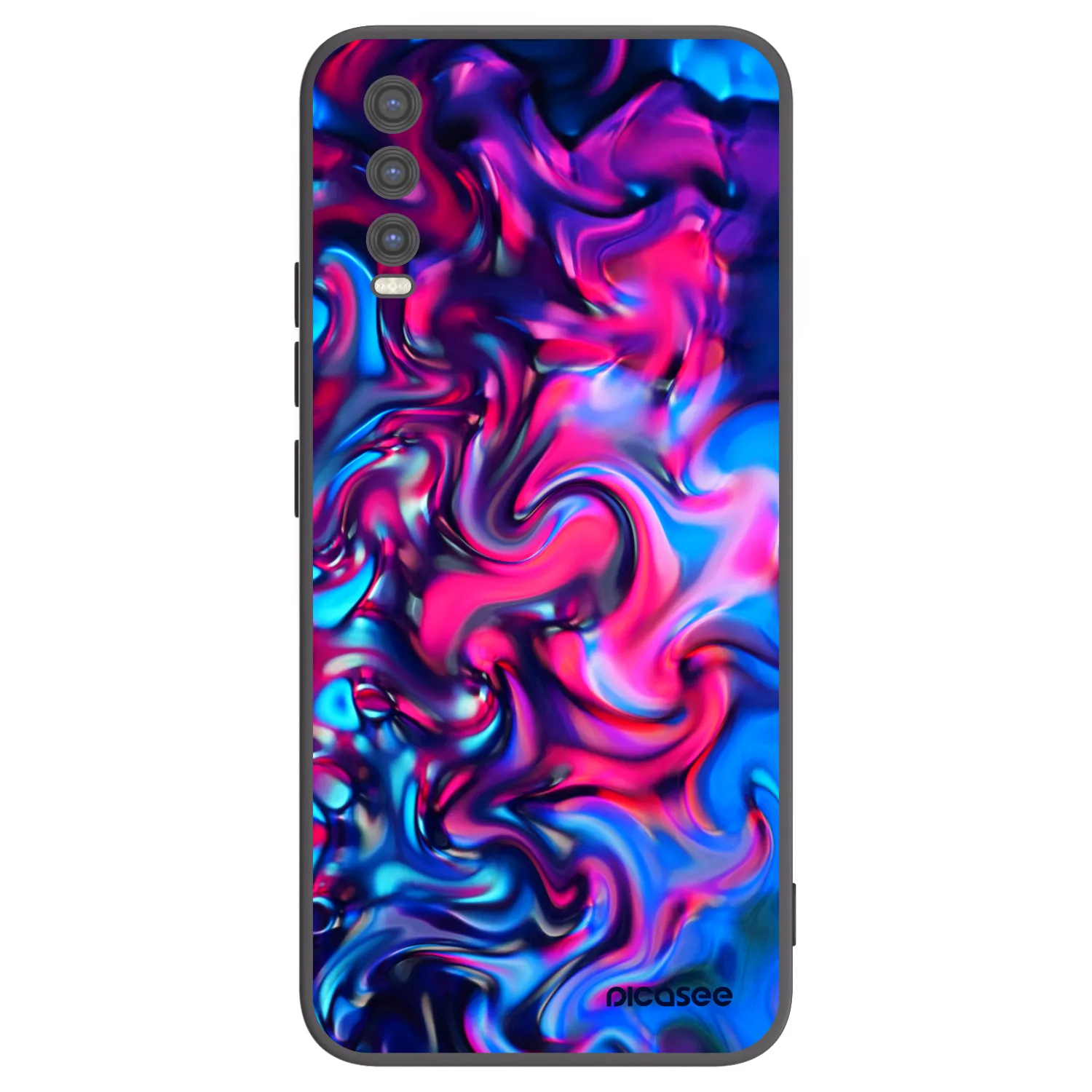 Picasee silikonowe czarne etui na Vivo Y20s - Redlight