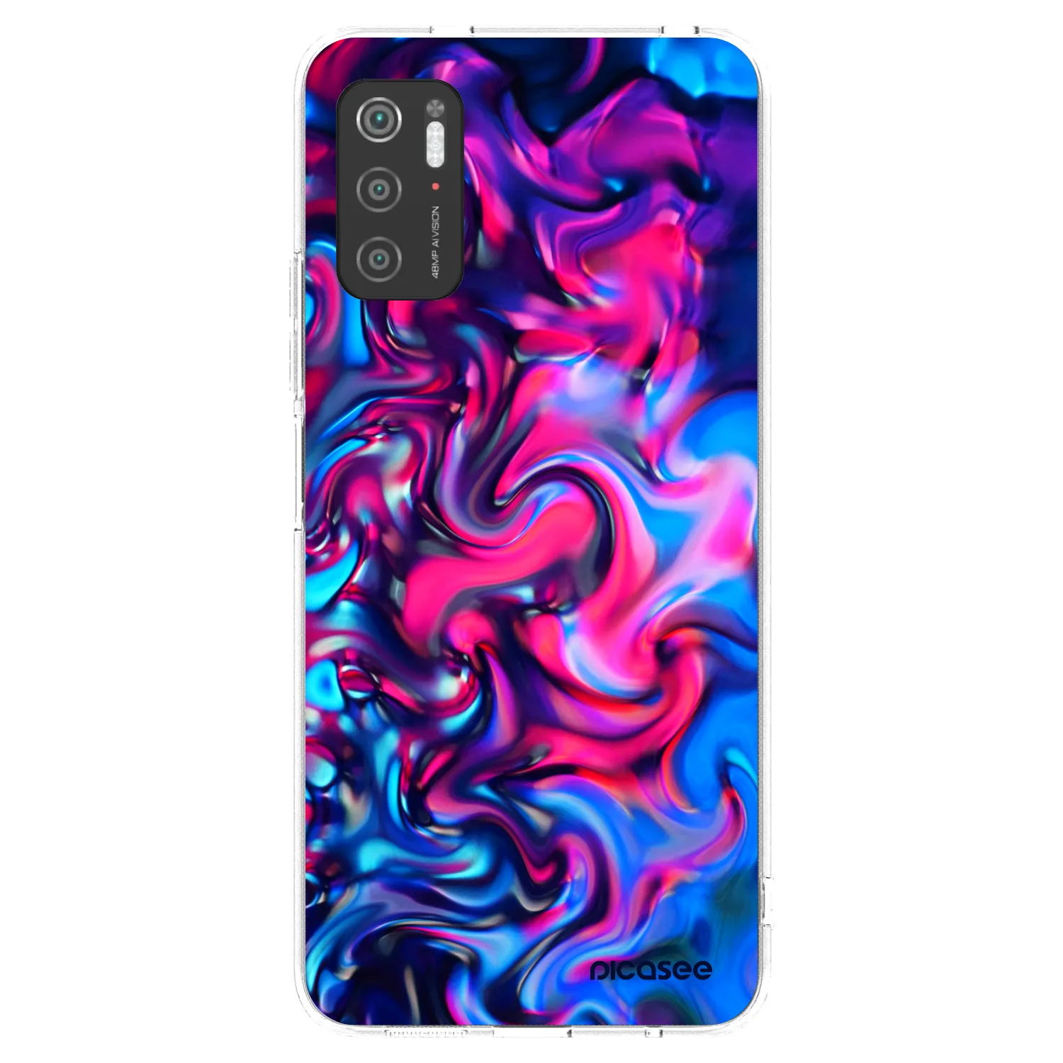 Picasee silikonowe przeźroczyste etui na Xiaomi Poco M3 Pro 5G - Redlight