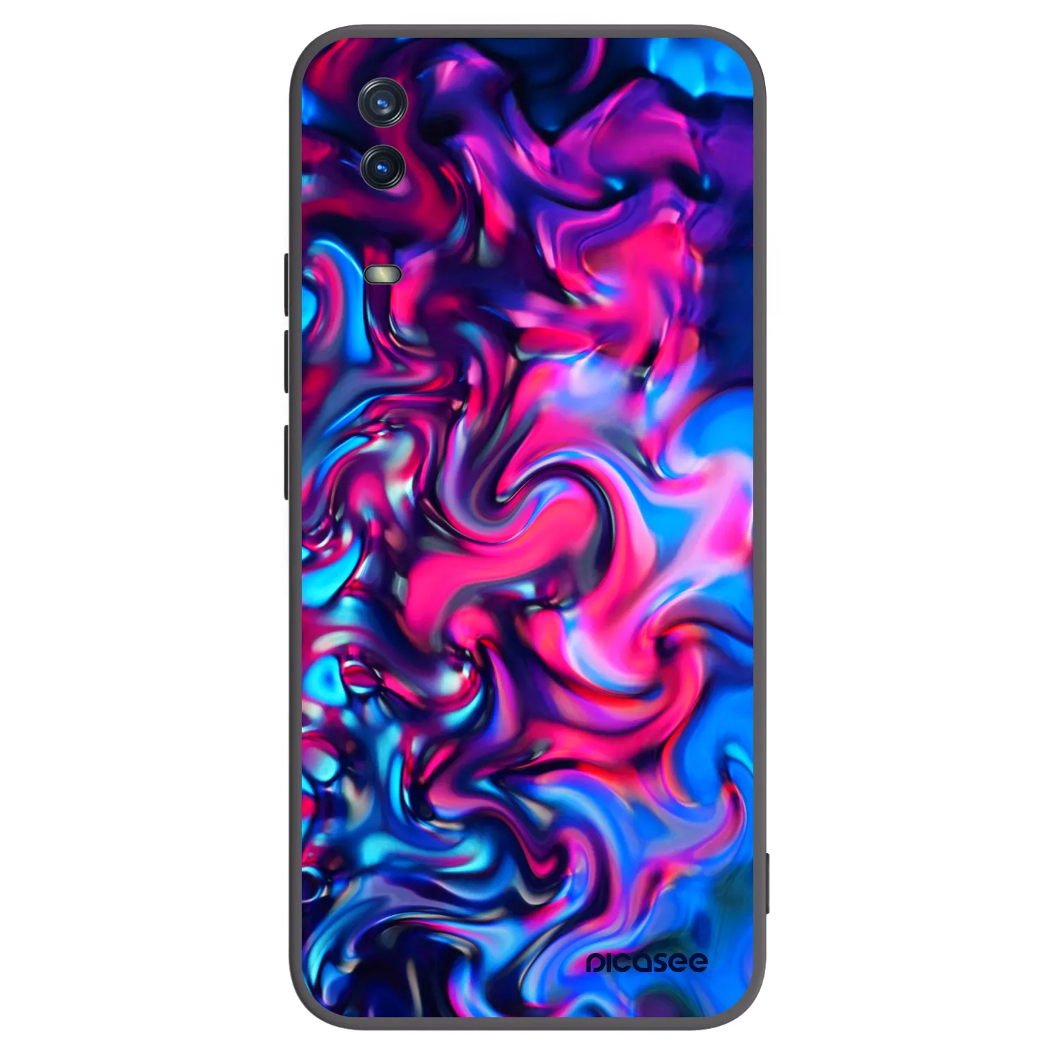 Picasee silikonowe czarne etui na Vivo Y11s - Redlight