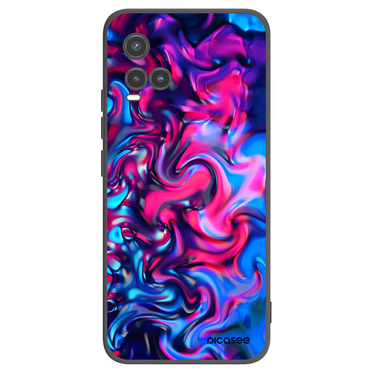 Picasee silikonowe czarne etui na Vivo Y33s - Redlight