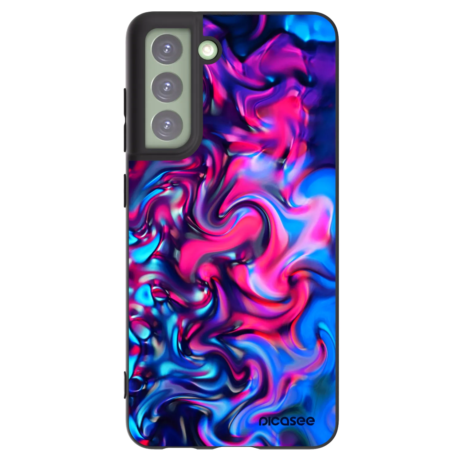 Picasee silikonowe czarne etui na Samsung Galaxy S21 FE 5G - Redlight