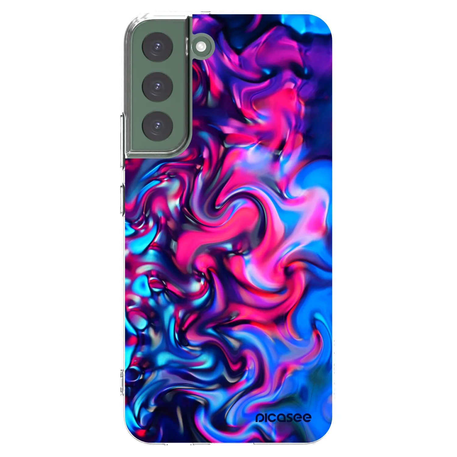 Picasee silikonowe przeźroczyste etui na Samsung Galaxy S22+ 5G - Redlight