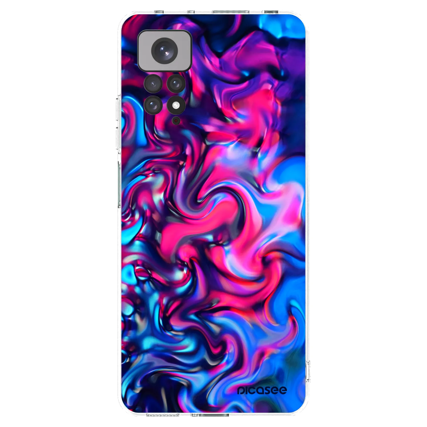 Picasee silikonowe przeźroczyste etui na Xiaomi Redmi Note 11S 4G - Redlight