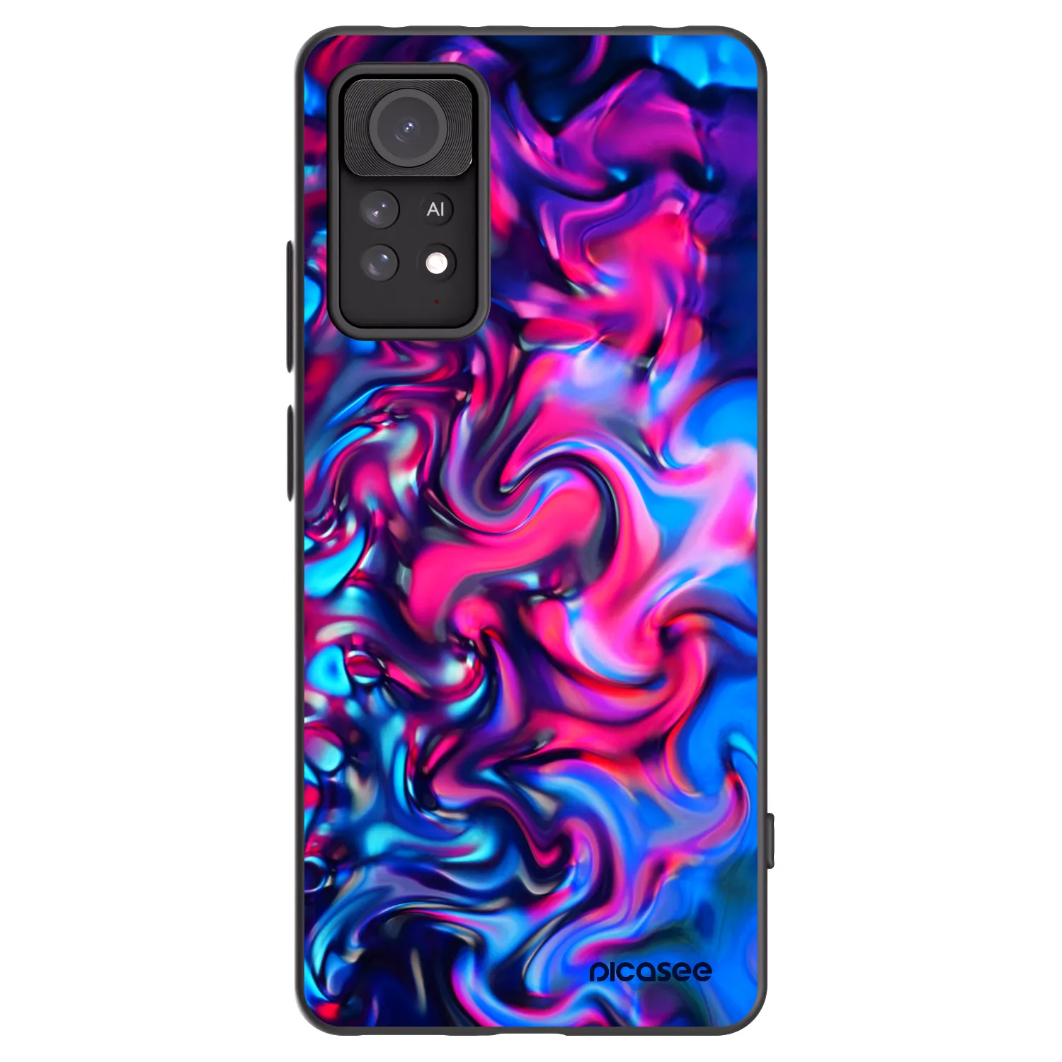 Picasee silikonowe czarne etui na Xiaomi Redmi Note 11 Pro 5G - Redlight