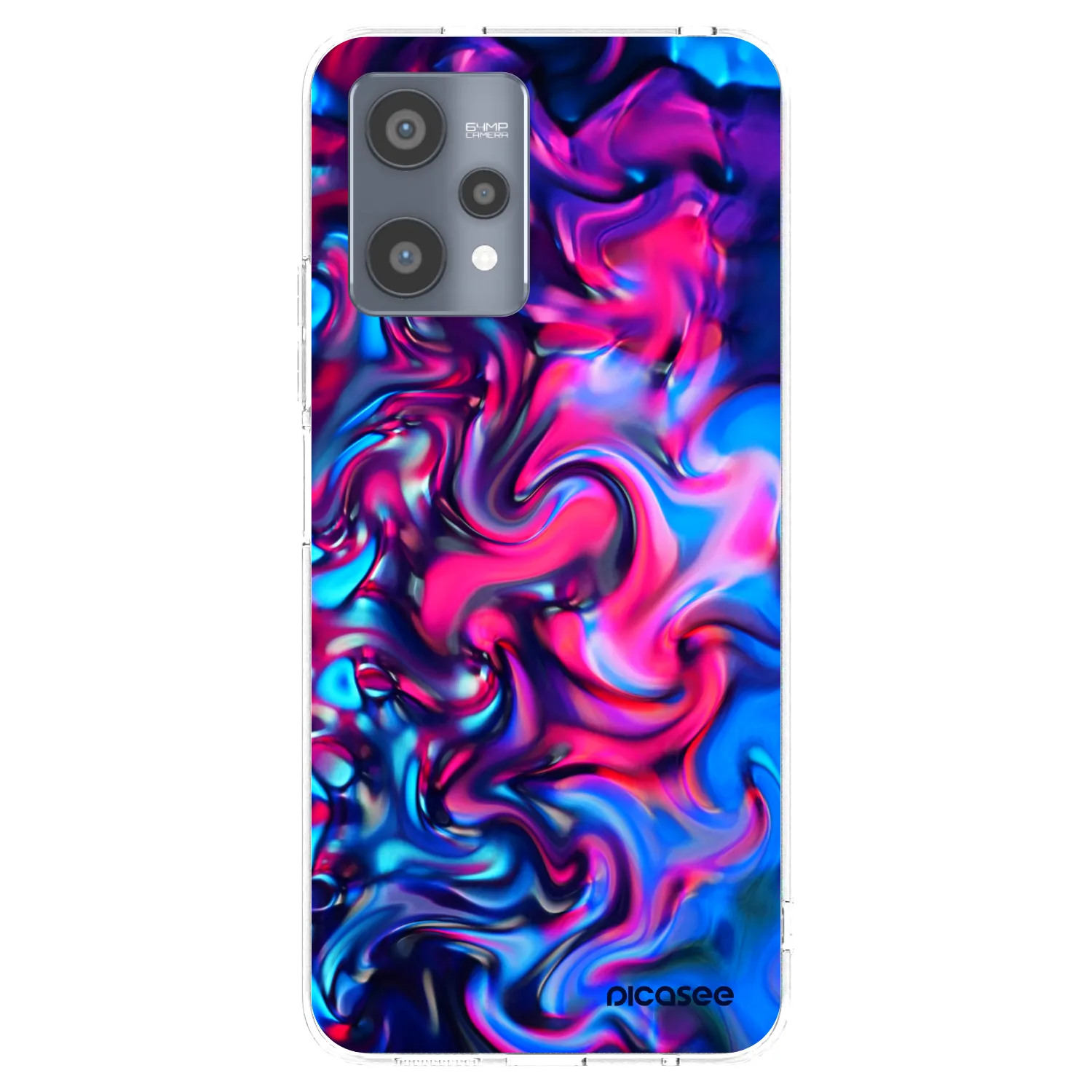 Picasee silikonowe przeźroczyste etui na Realme 9 Pro 5G - Redlight