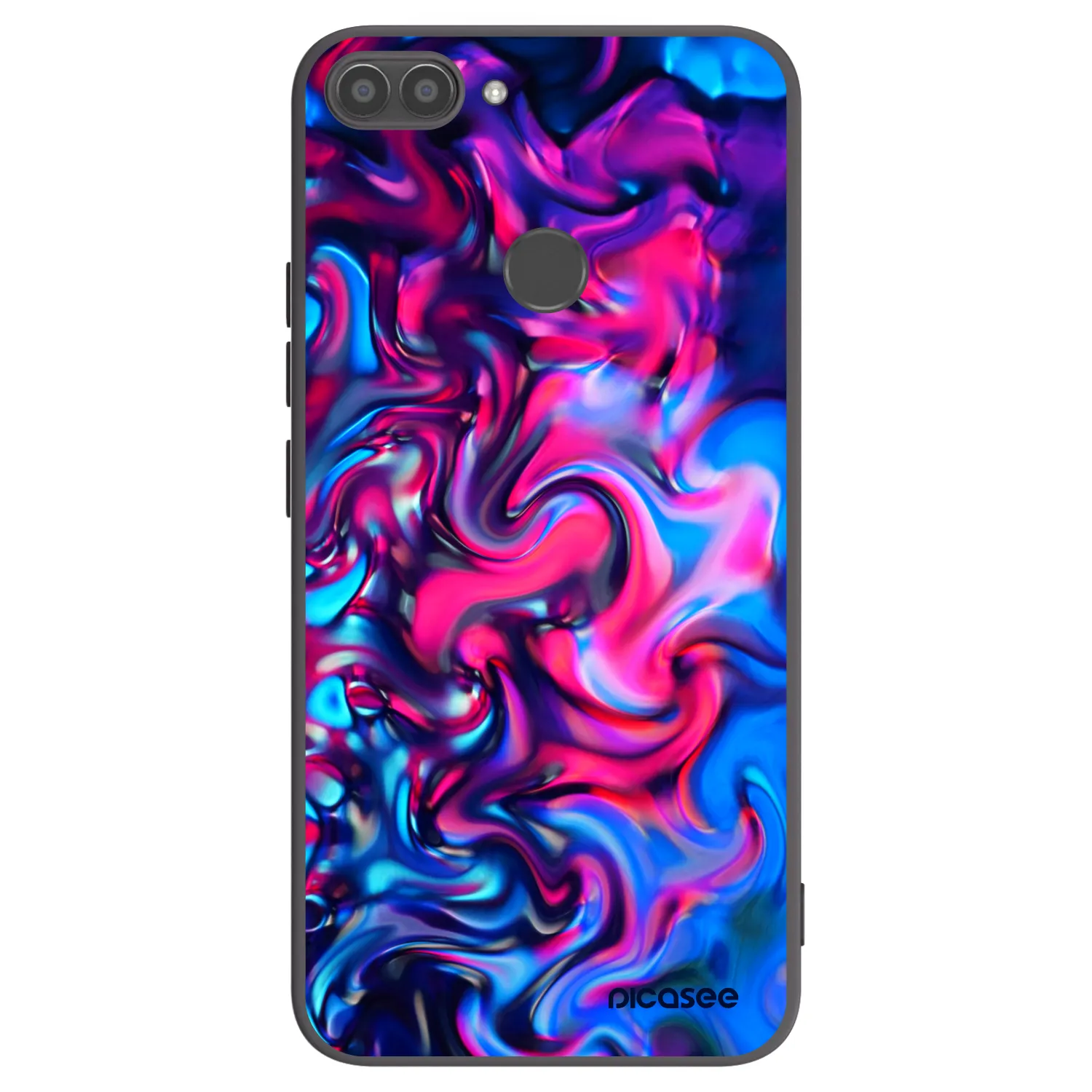 Picasee silikonowe czarne etui na Huawei P Smart - Redlight