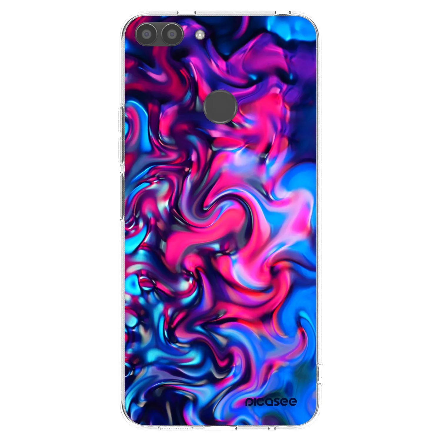 Picasee silikonowe przeźroczyste etui na Huawei P Smart - Redlight