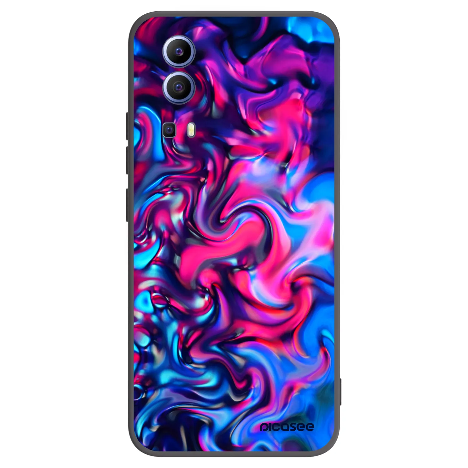 Picasee silikonowe czarne etui na Vivo Y52 5G - Redlight