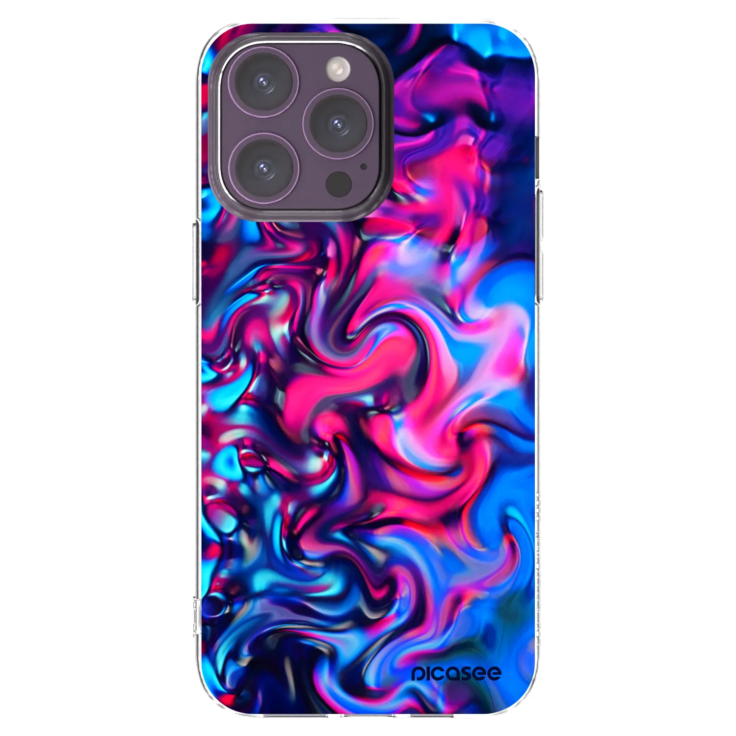 Picasee silikonowe przeźroczyste etui na Apple iPhone 14 Pro Max - Redlight