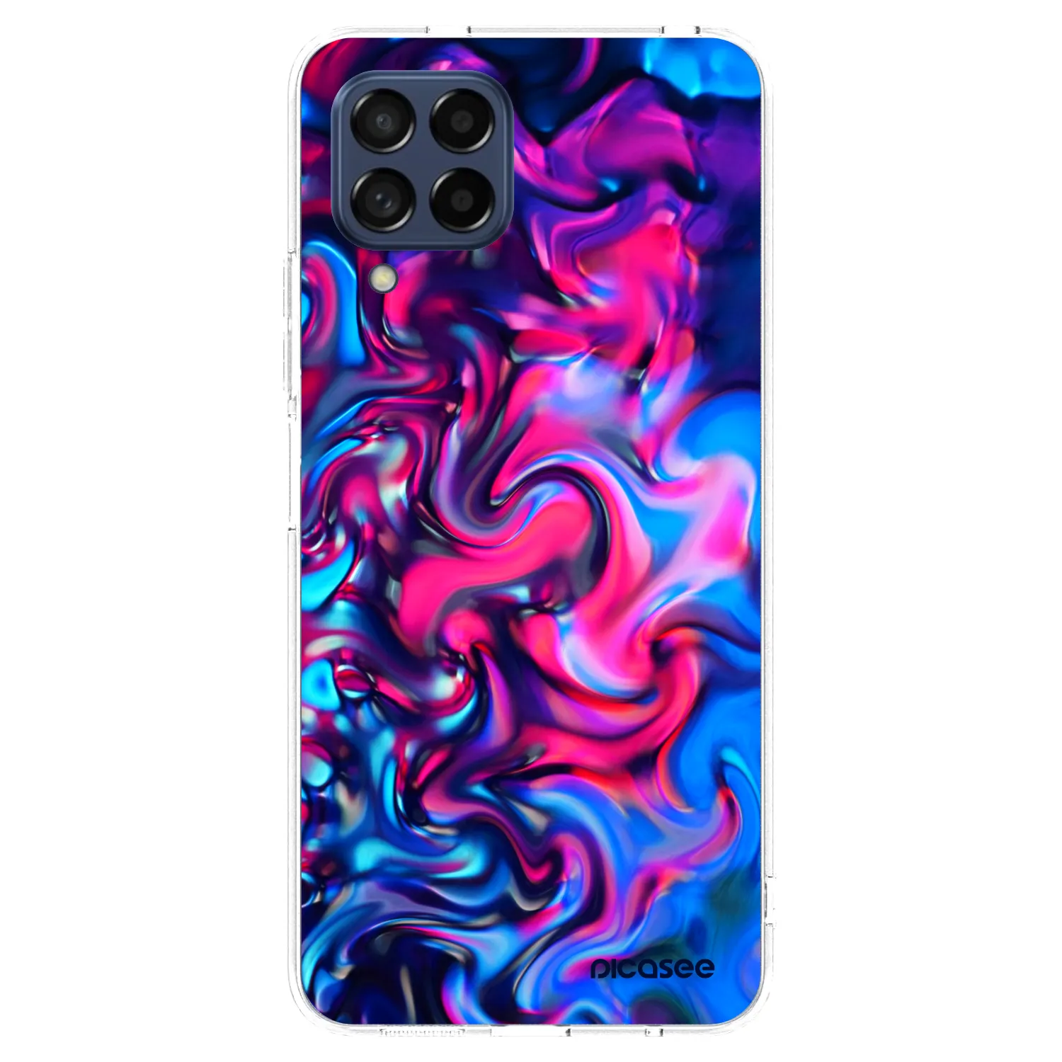 Picasee silikonowe przeźroczyste etui na Samsung Galaxy M53 5G - Redlight