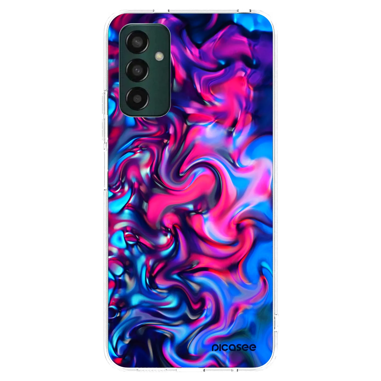 Picasee silikonowe przeźroczyste etui na Samsung Galaxy M13 M135F - Redlight