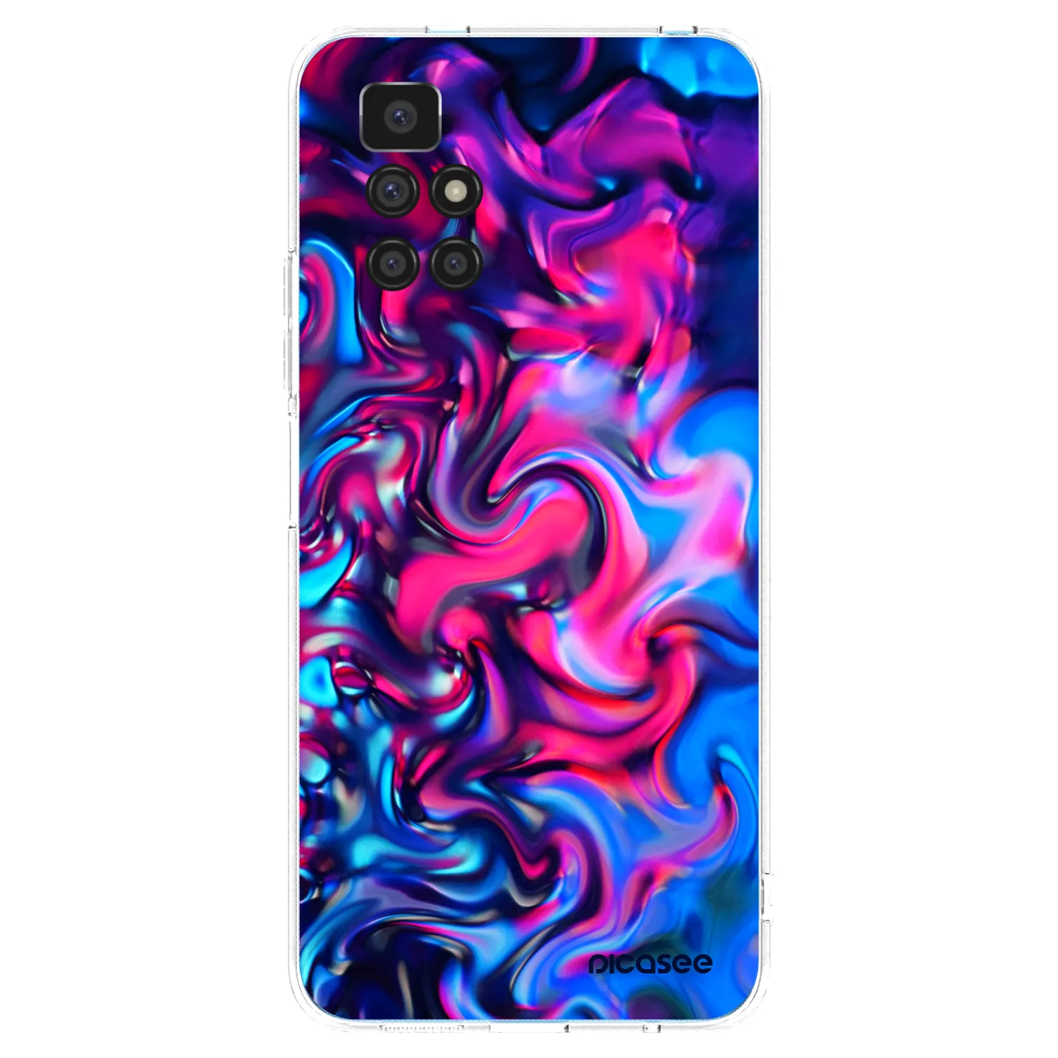 Picasee silikonowe przeźroczyste etui na Xiaomi Redmi 10 (2022) - Redlight