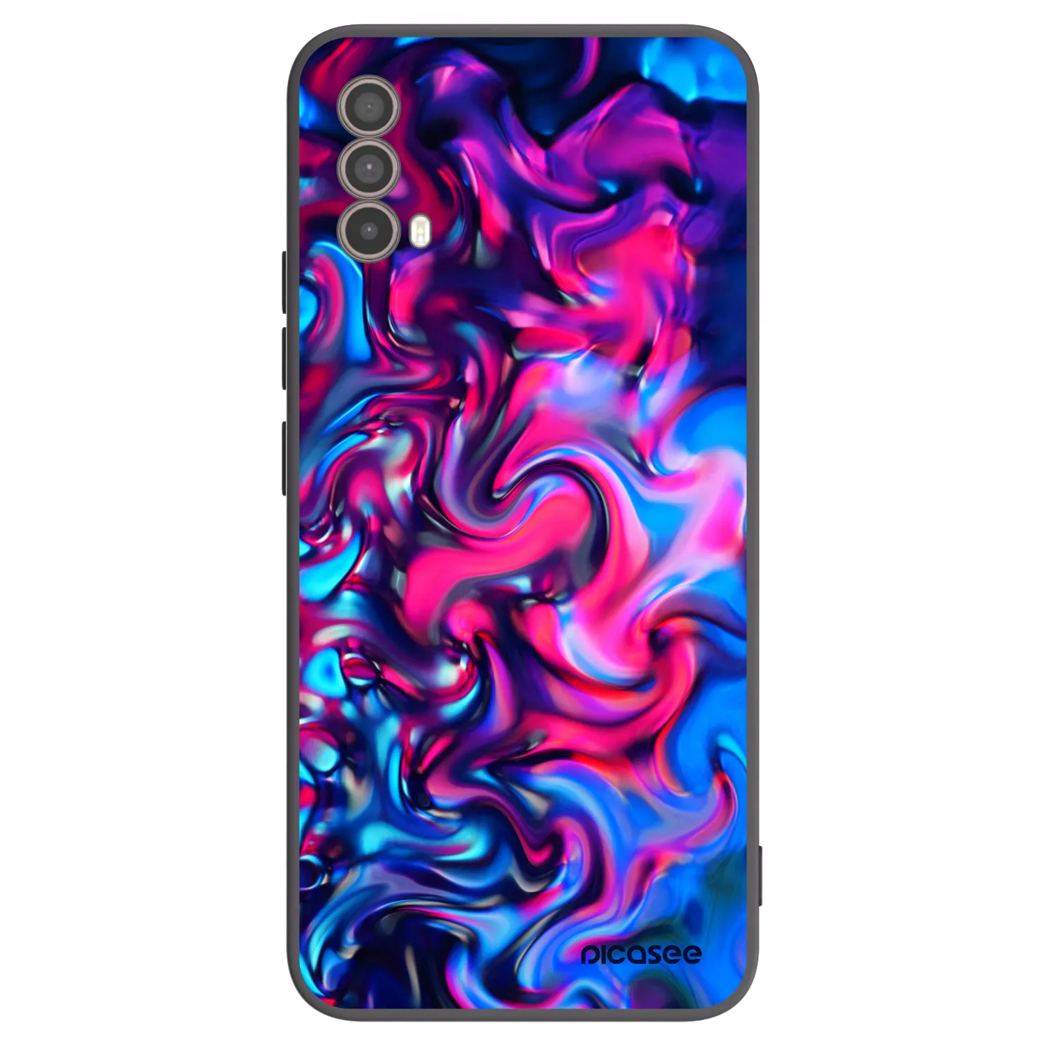 Picasee silikonowe czarne etui na Motorola Moto E40 - Redlight