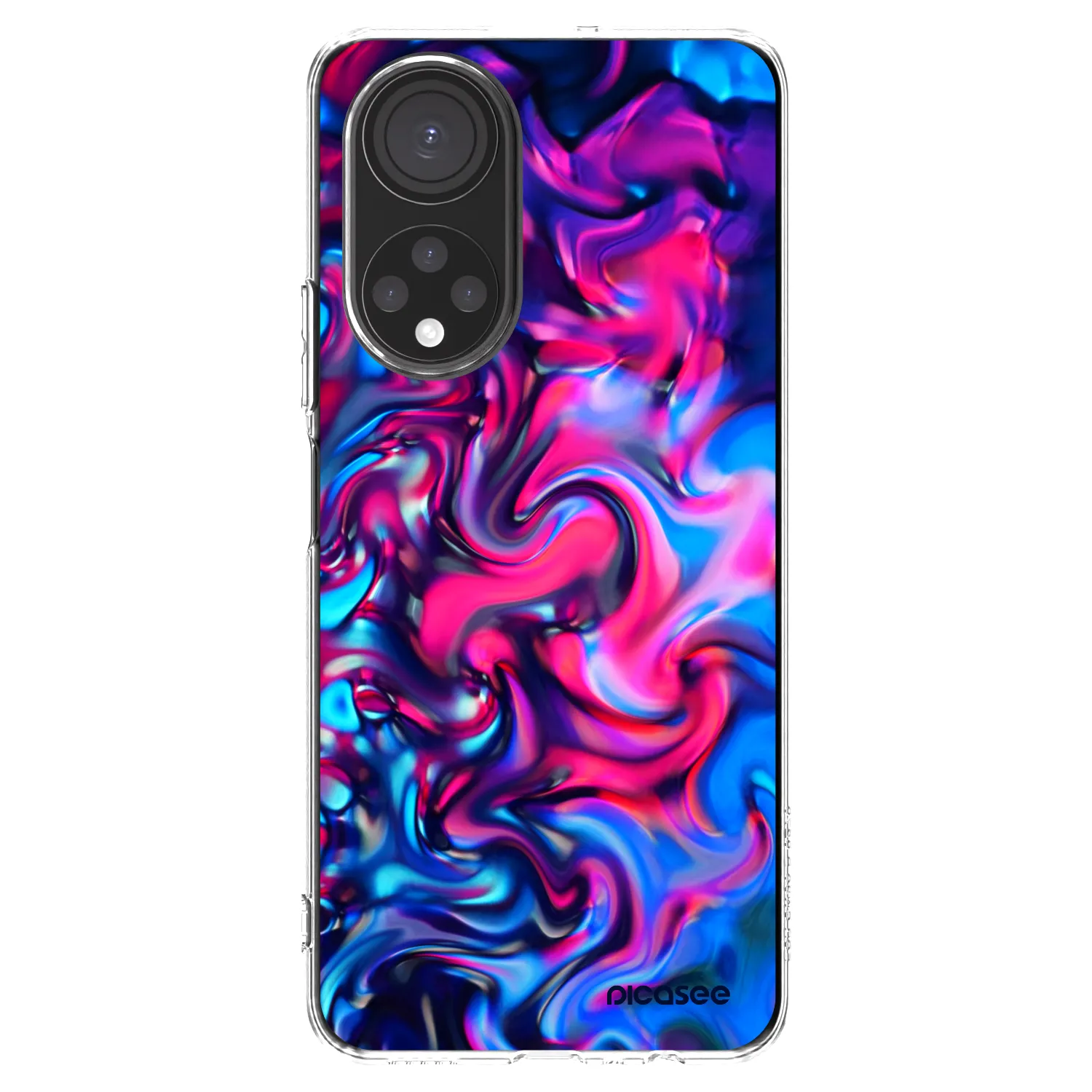 Picasee silikonowe przeźroczyste etui na Honor X7 - Redlight