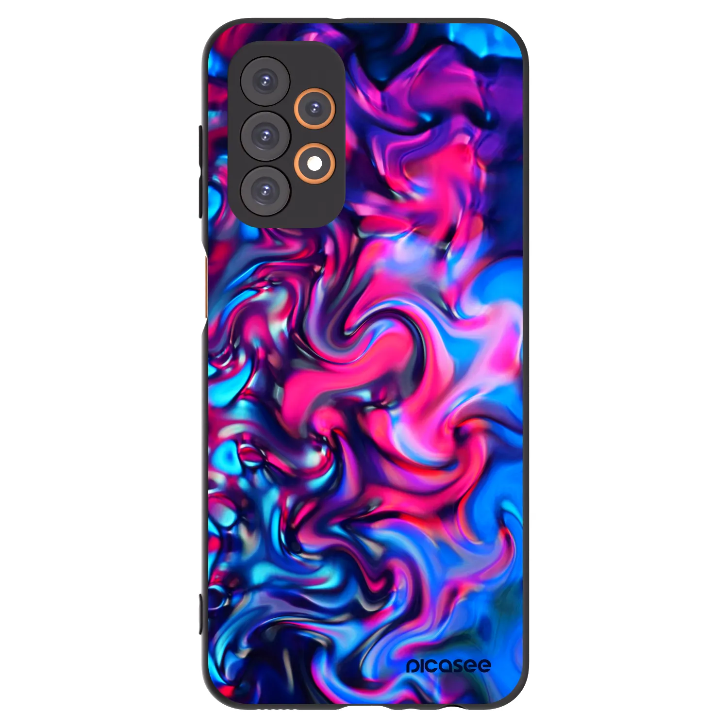 Picasee silikonowe czarne etui na Samsung Galaxy A23 A235F 4G - Redlight