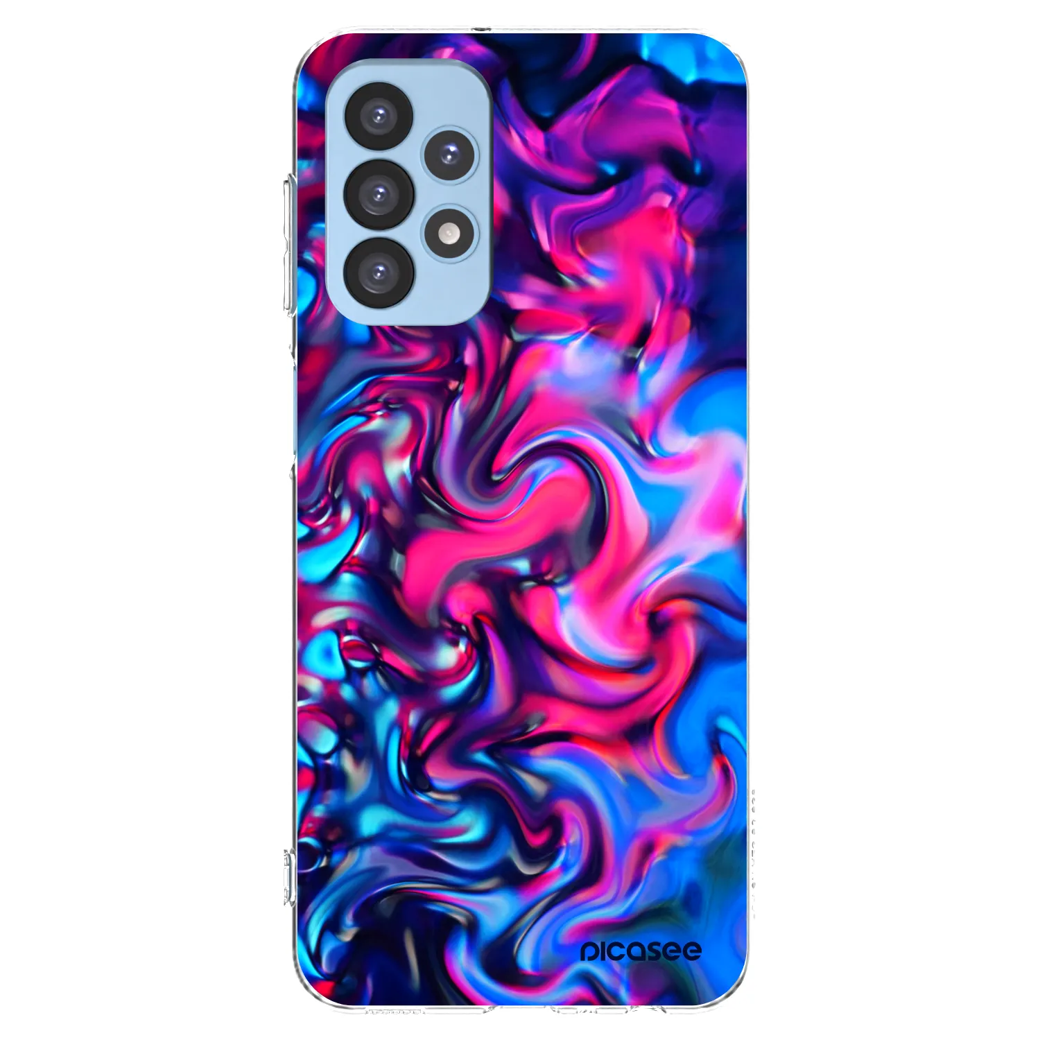 Picasee silikonowe przeźroczyste etui na Samsung Galaxy A23 A235F 4G - Redlight