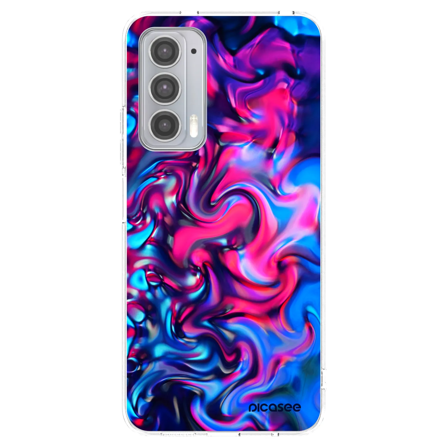 Picasee silikonowe przeźroczyste etui na Motorola Edge 20 - Redlight