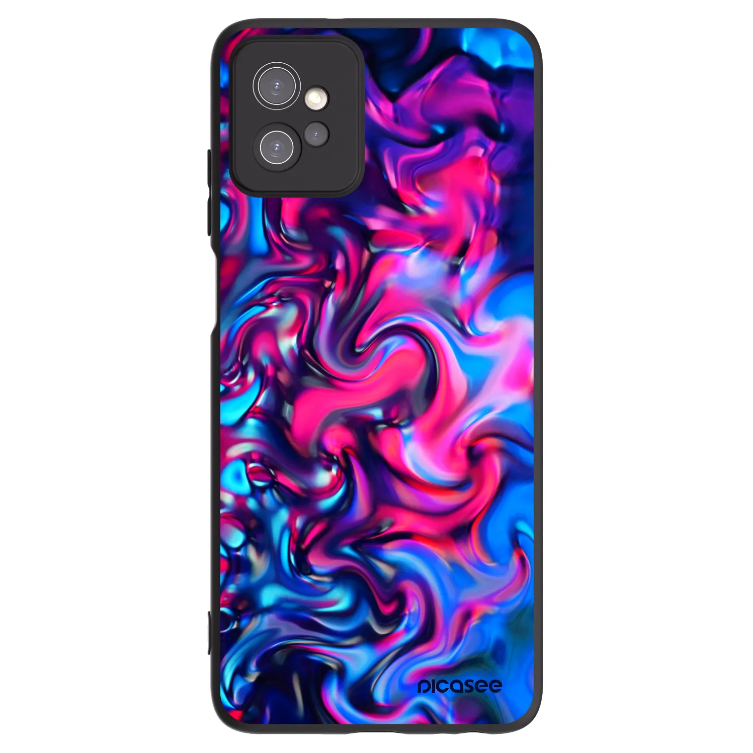 Picasee silikonowe czarne etui na Motorola Moto G32 - Redlight