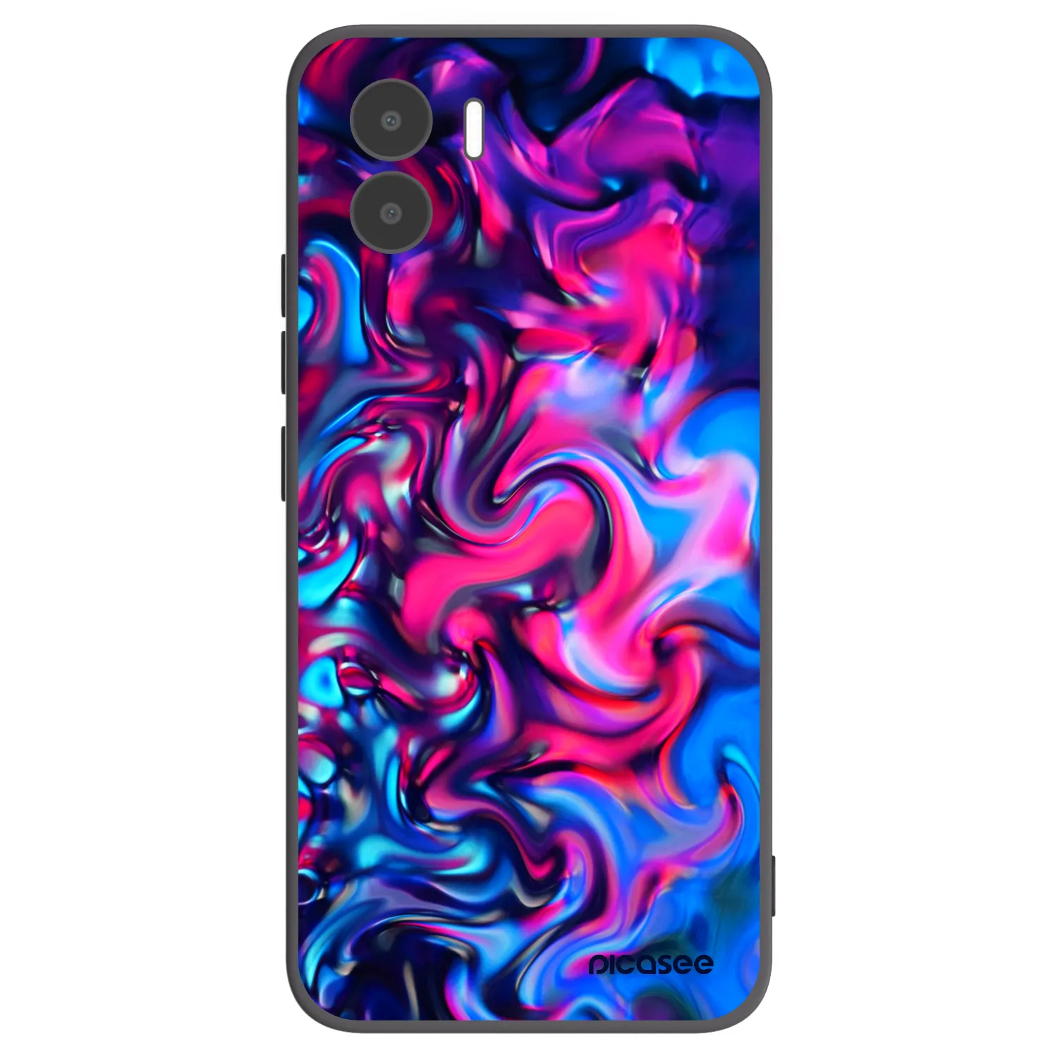 Picasee silikonowe czarne etui na Xiaomi Redmi A1 - Redlight