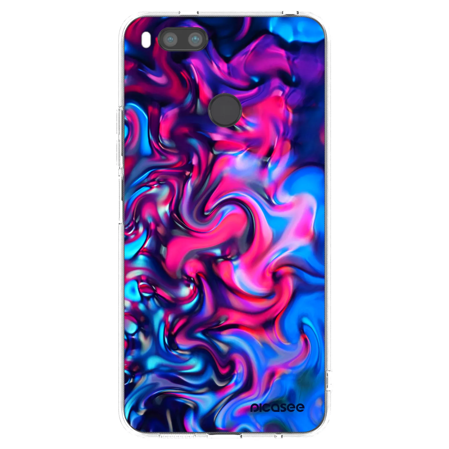Picasee silikonowe przeźroczyste etui na Xiaomi Redmi A1 - Redlight