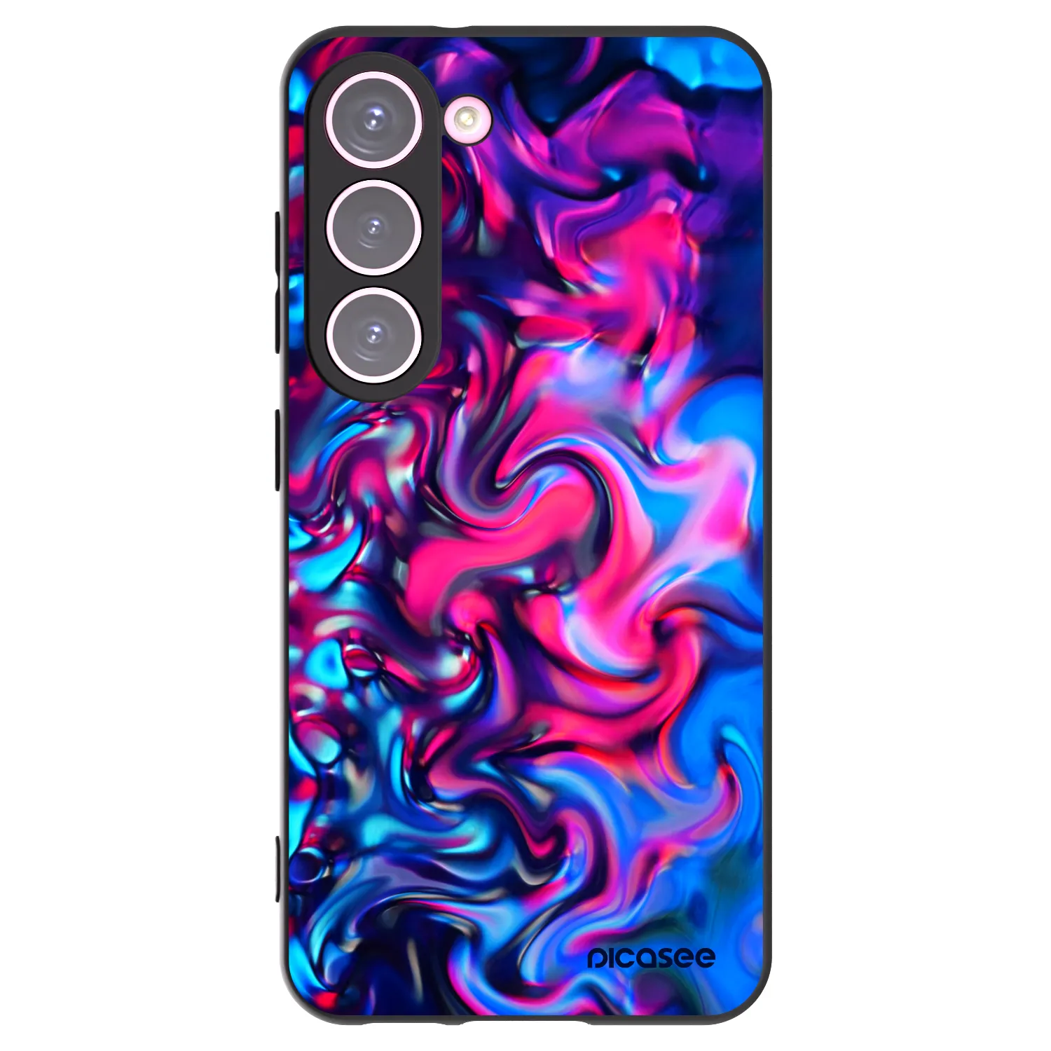 Picasee silikonowe czarne etui na Samsung Galaxy S23 5G - Redlight