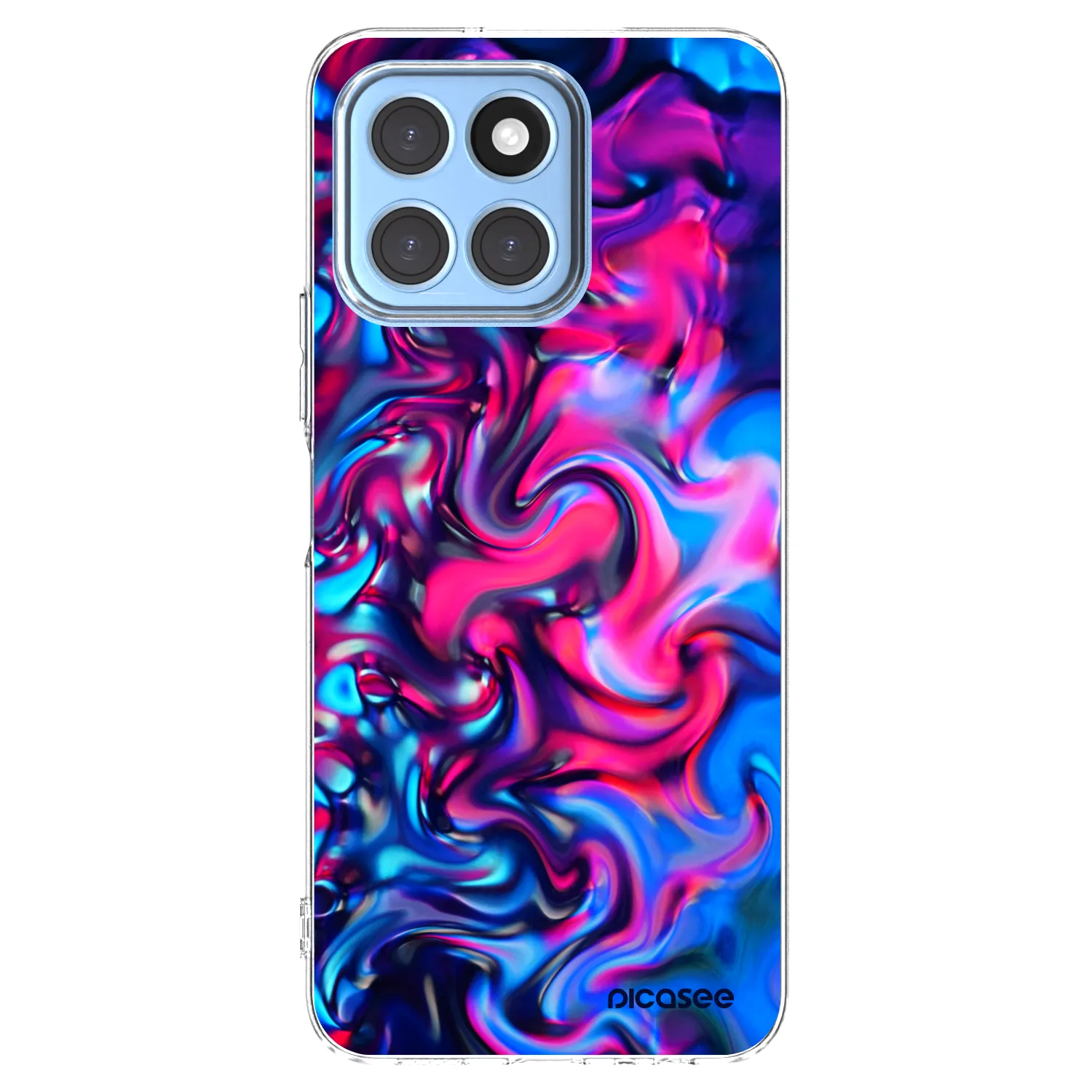 Picasee silikonowe przeźroczyste etui na Honor X8 5G - Redlight