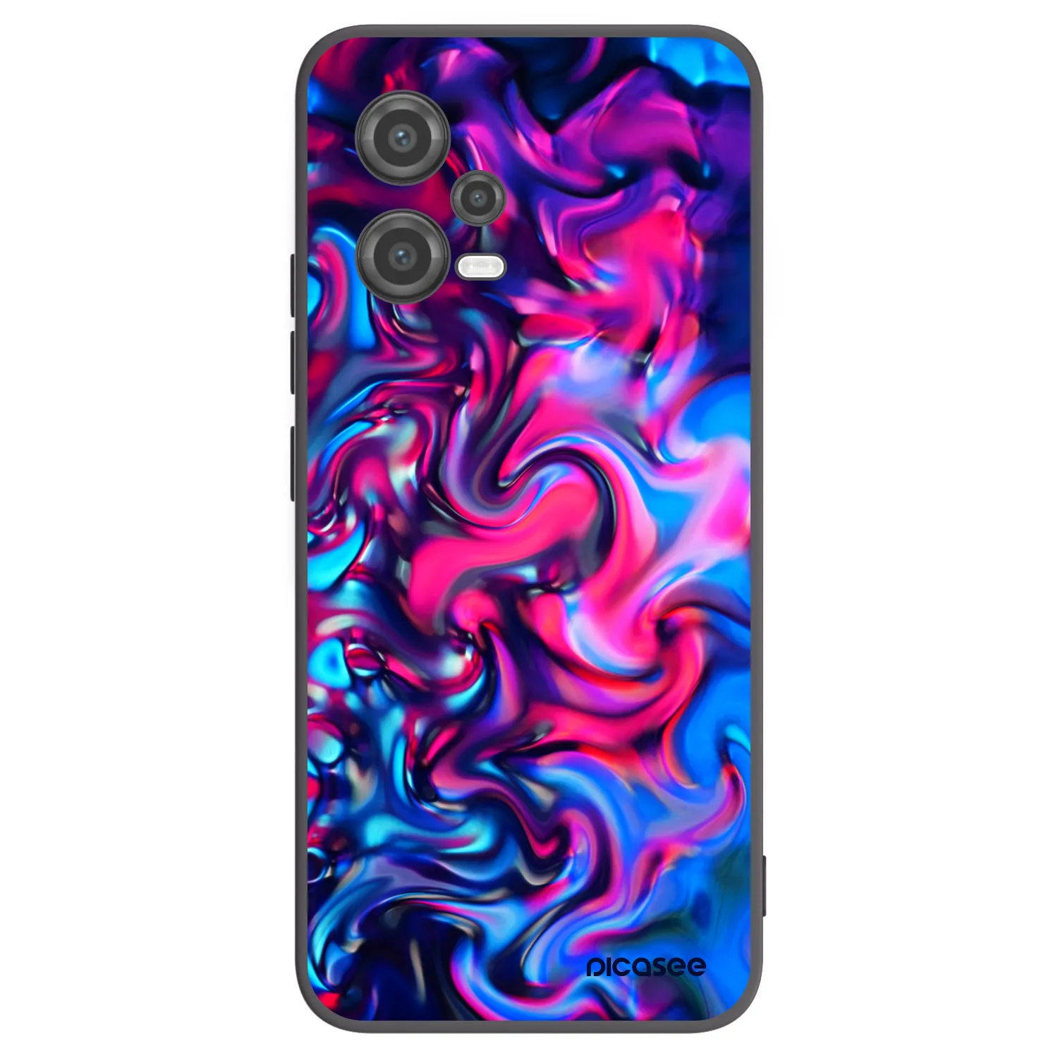 Picasee silikonowe czarne etui na Xiaomi Poco X5 - Redlight