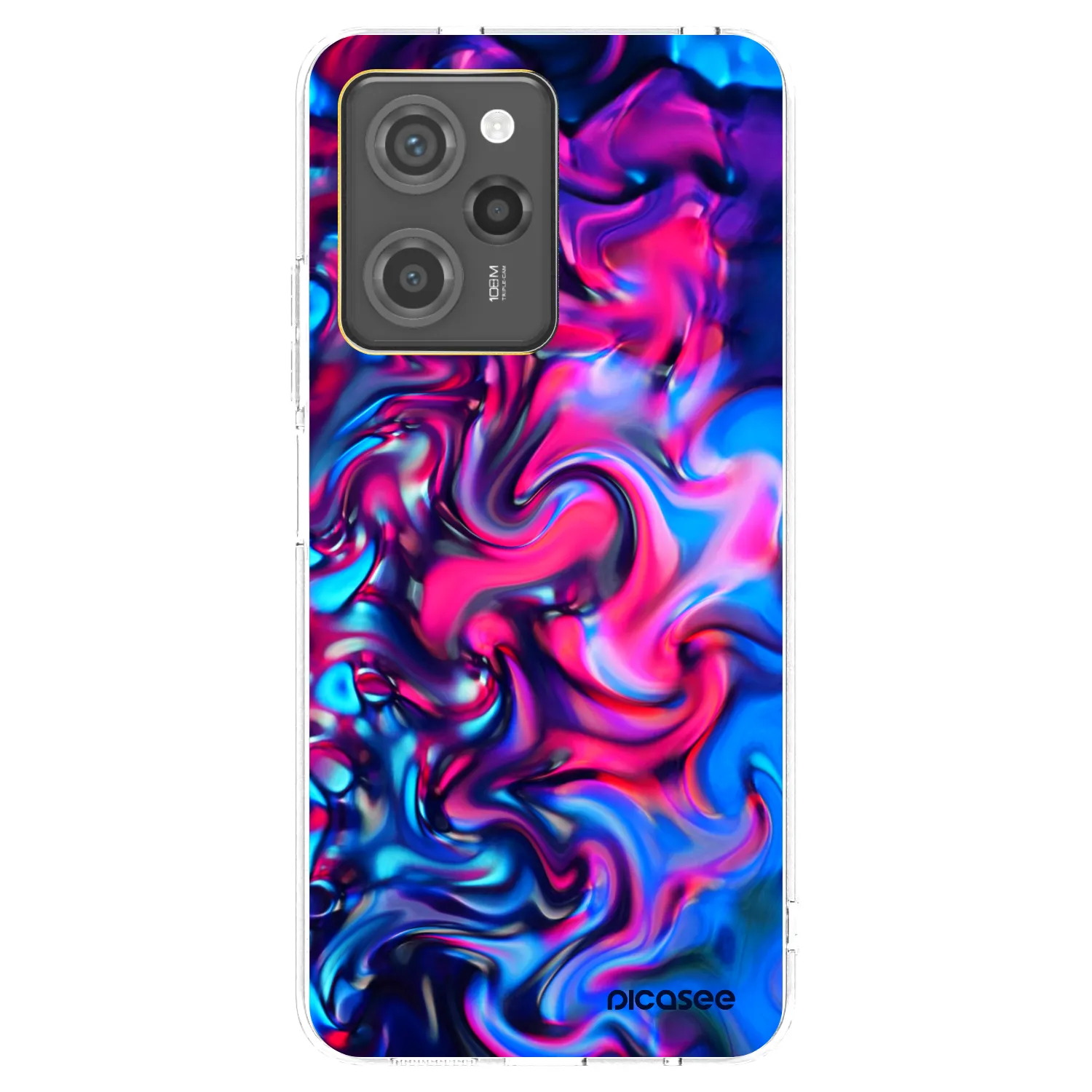 Picasee silikonowe przeźroczyste etui na Xiaomi Poco X5 Pro - Redlight