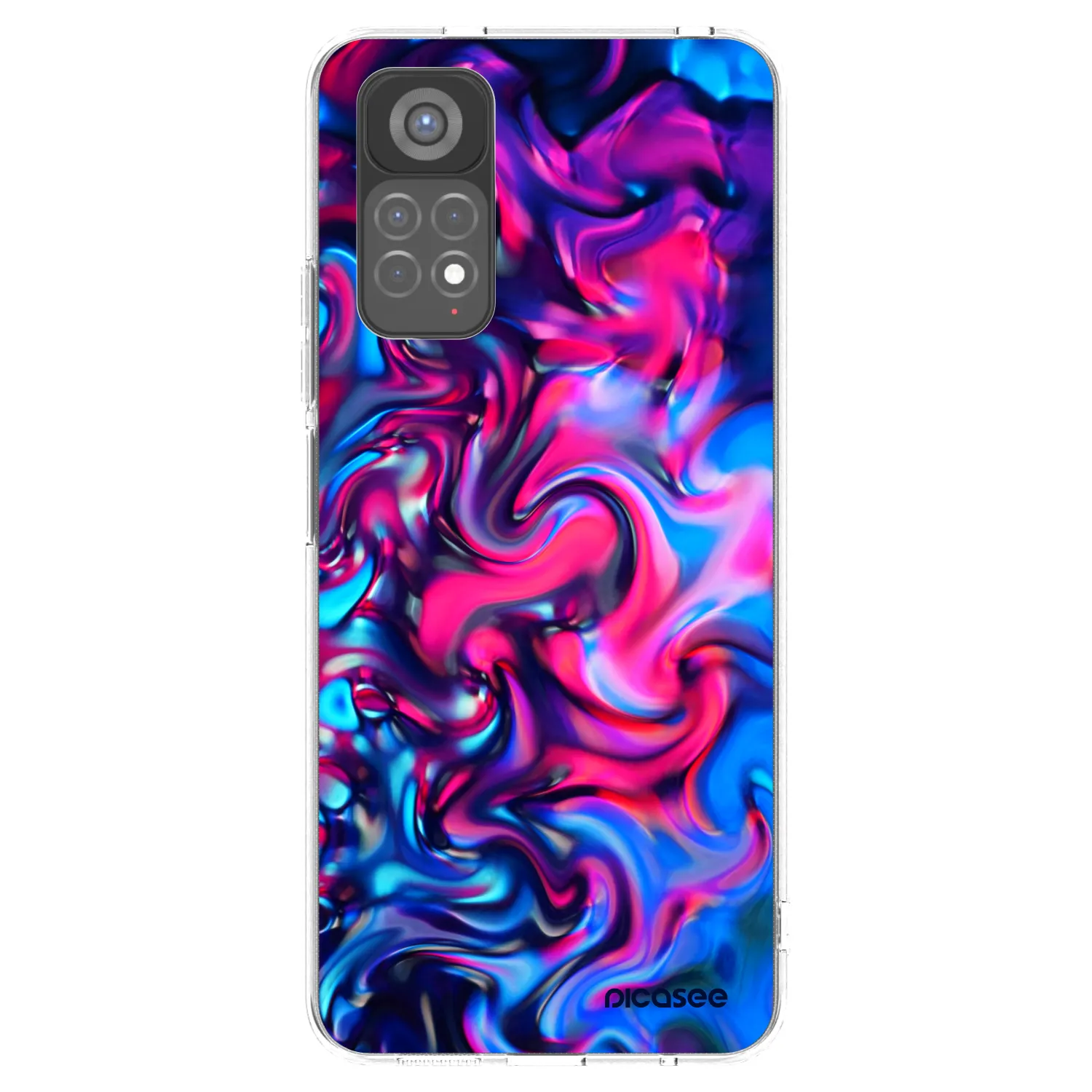 Picasee silikonowe przeźroczyste etui na Xiaomi Redmi Note 11S 5G - Redlight