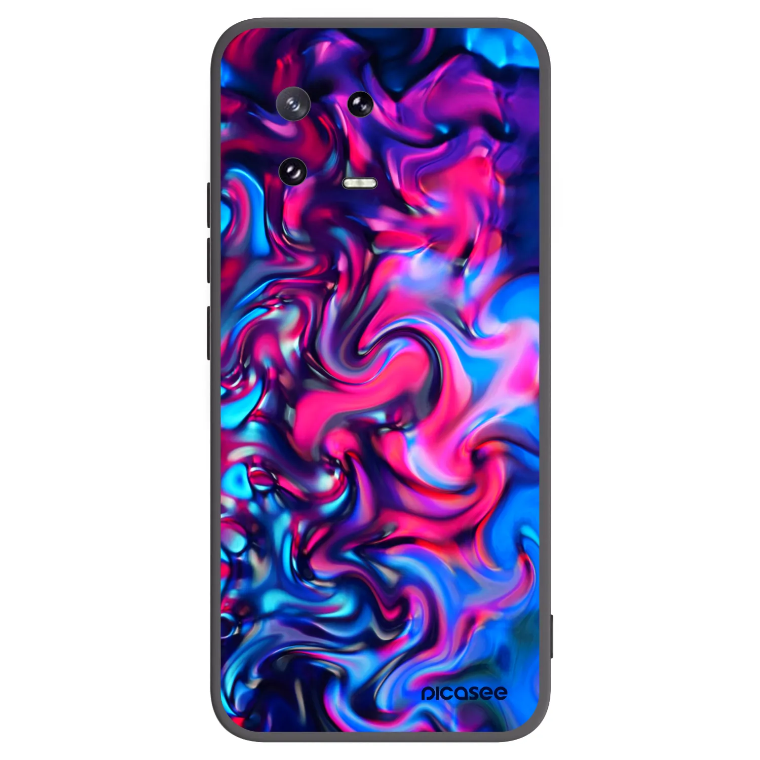 Picasee silikonowe czarne etui na Xiaomi 13 Pro - Redlight