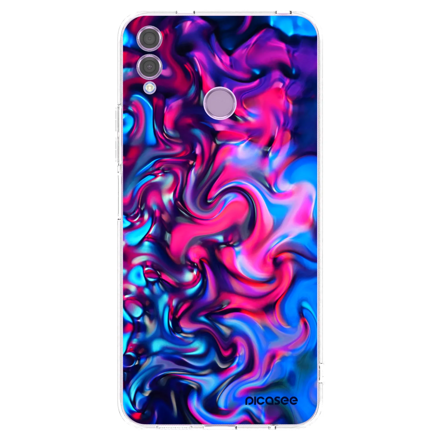 Picasee silikonowe przeźroczyste etui na Honor 8X - Redlight