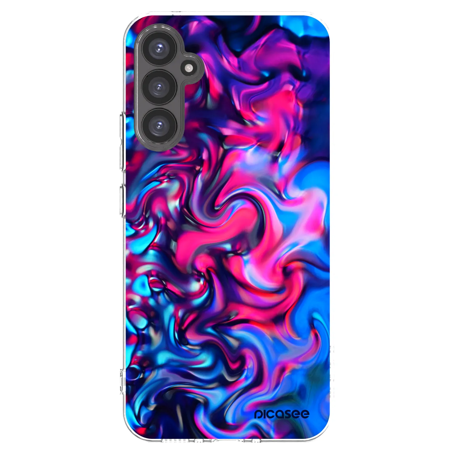 Picasee silikonowe przeźroczyste etui na Samsung Galaxy A34 5G A346B - Redlight