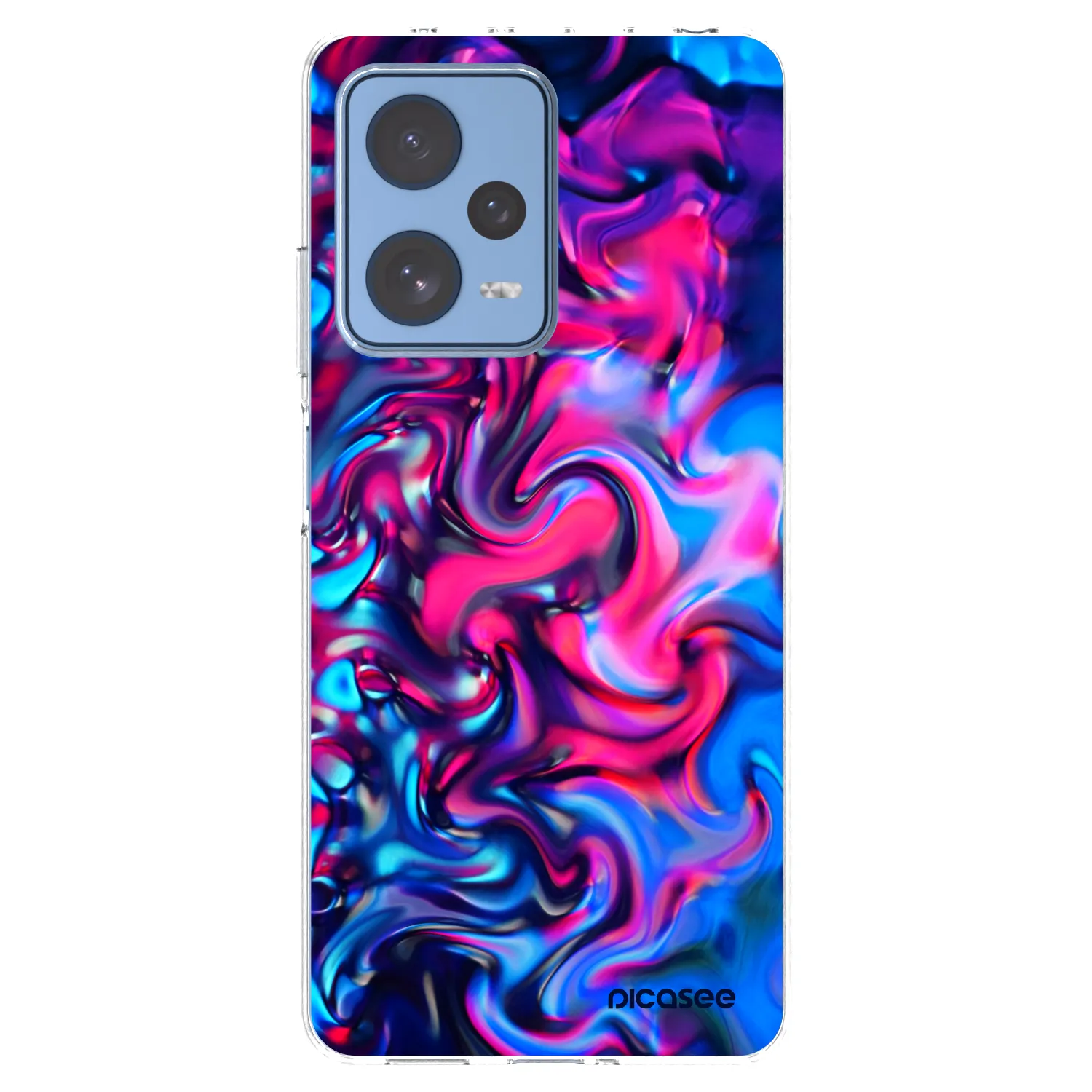 Picasee silikonowe przeźroczyste etui na Xiaomi Redmi Note 12 Pro 5G - Redlight