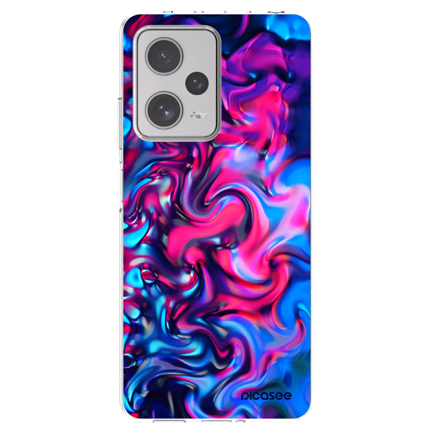 Picasee silikonowe przeźroczyste etui na Xiaomi Redmi Note 12 Pro+ 5G - Redlight