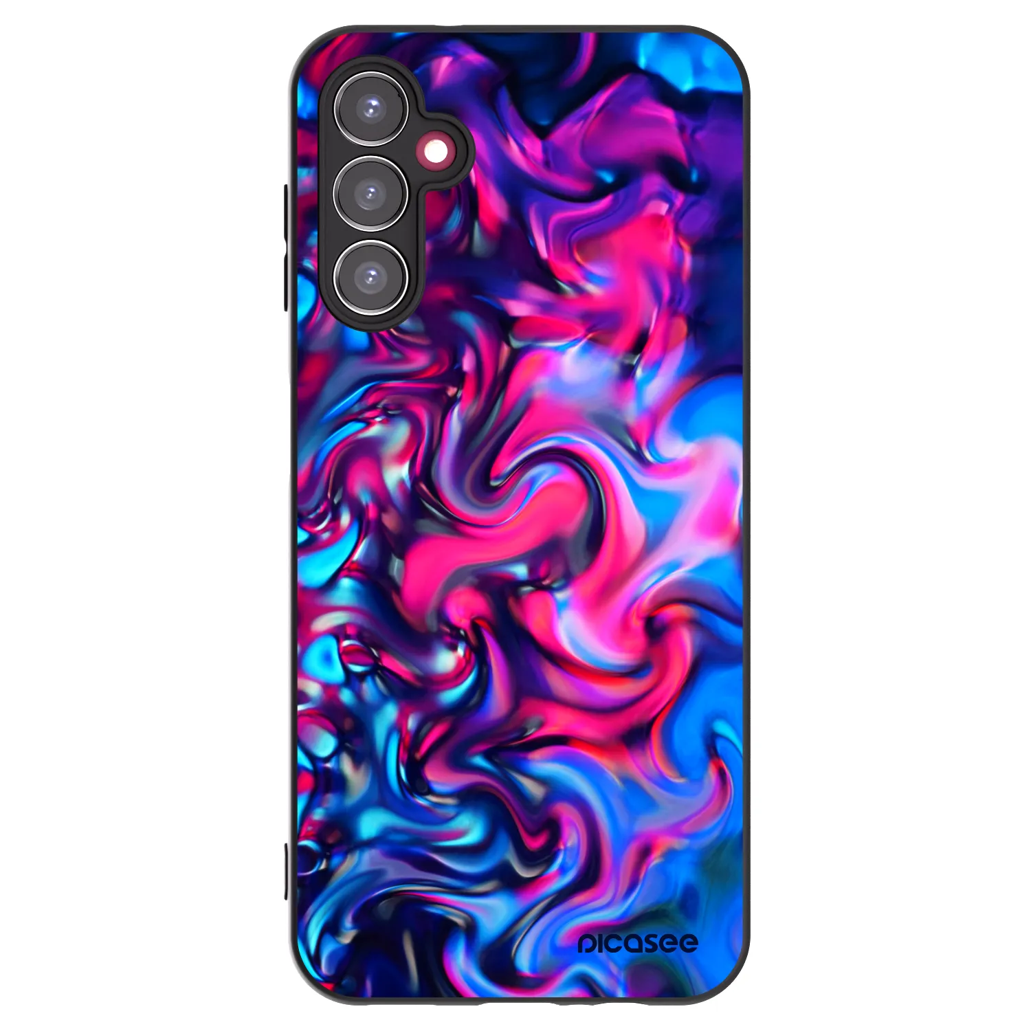 Picasee silikonowe czarne etui na Samsung Galaxy A14 4G A145R - Redlight