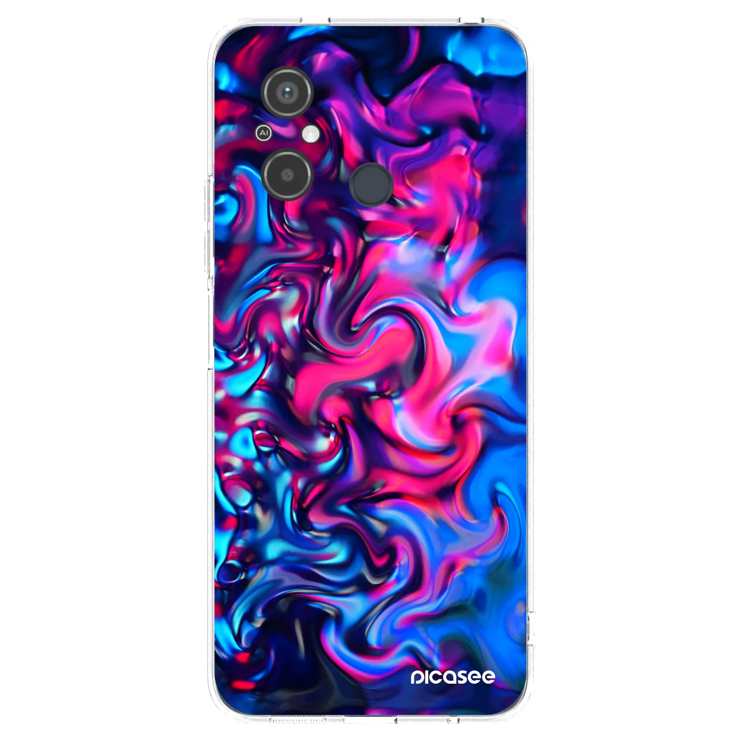 Picasee silikonowe przeźroczyste etui na Xiaomi Redmi 12C - Redlight