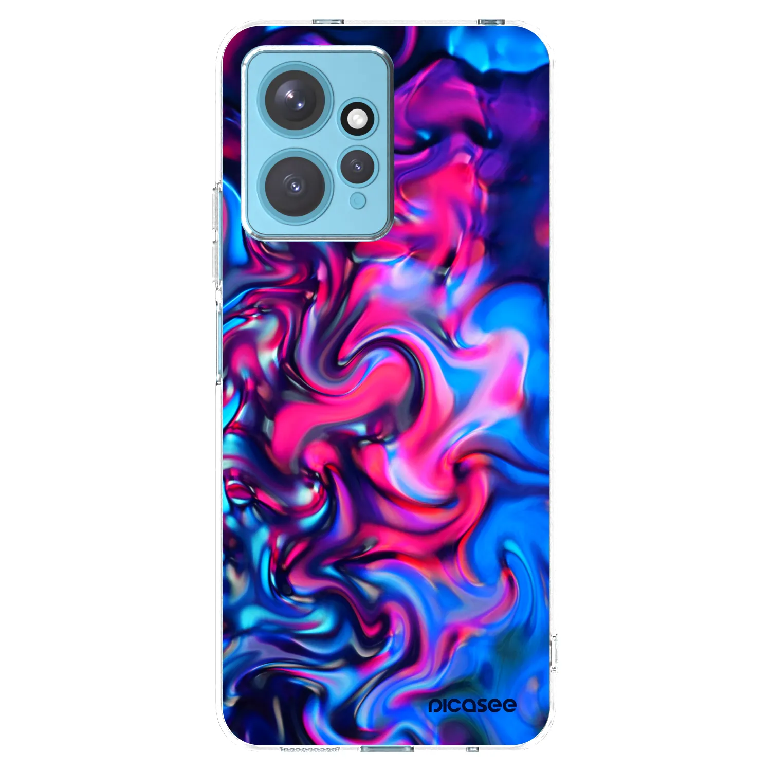 Picasee silikonowe przeźroczyste etui na Xiaomi Redmi Note 12 4G - Redlight
