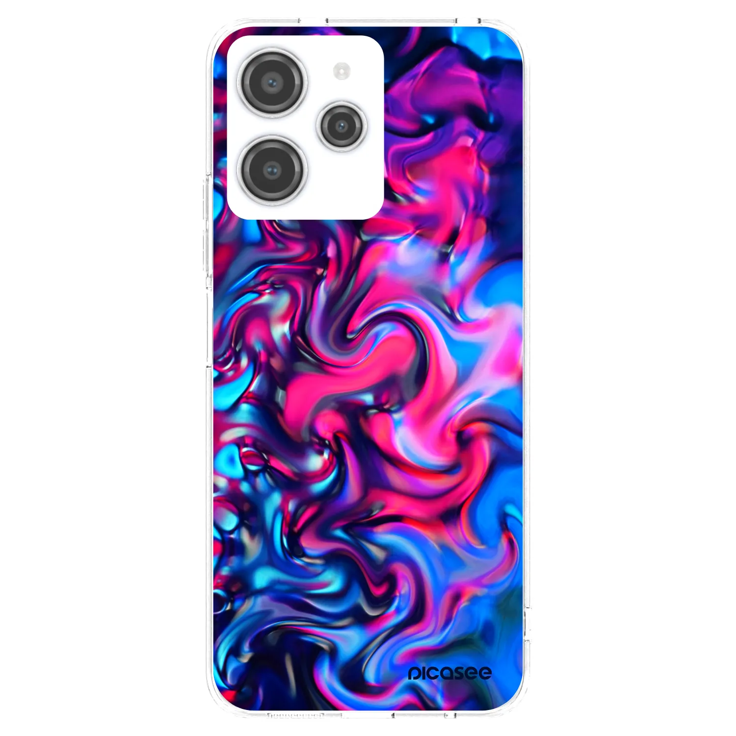 Picasee silikonowe przeźroczyste etui na Xiaomi Redmi 12 4G - Redlight