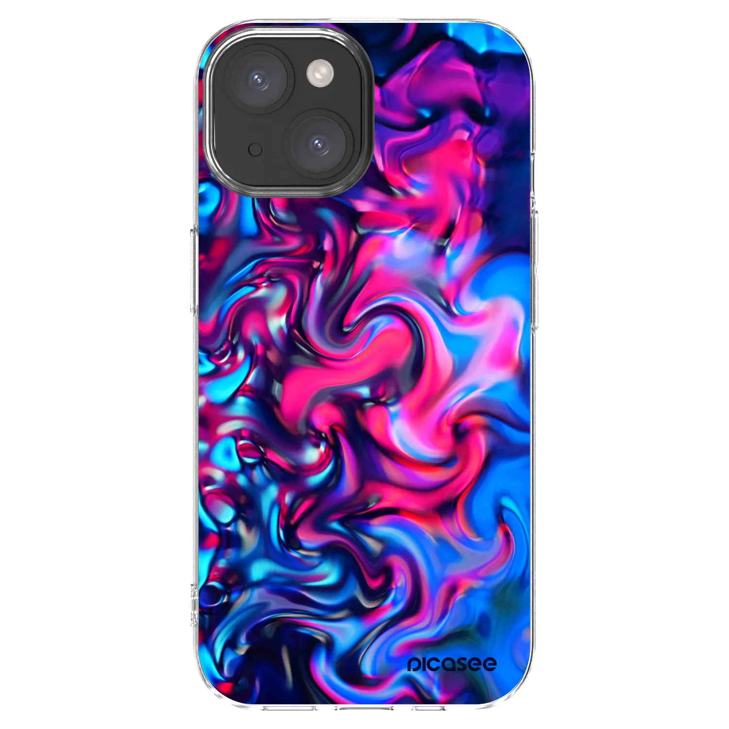 Picasee silikonowe przeźroczyste etui na Apple iPhone 15 - Redlight